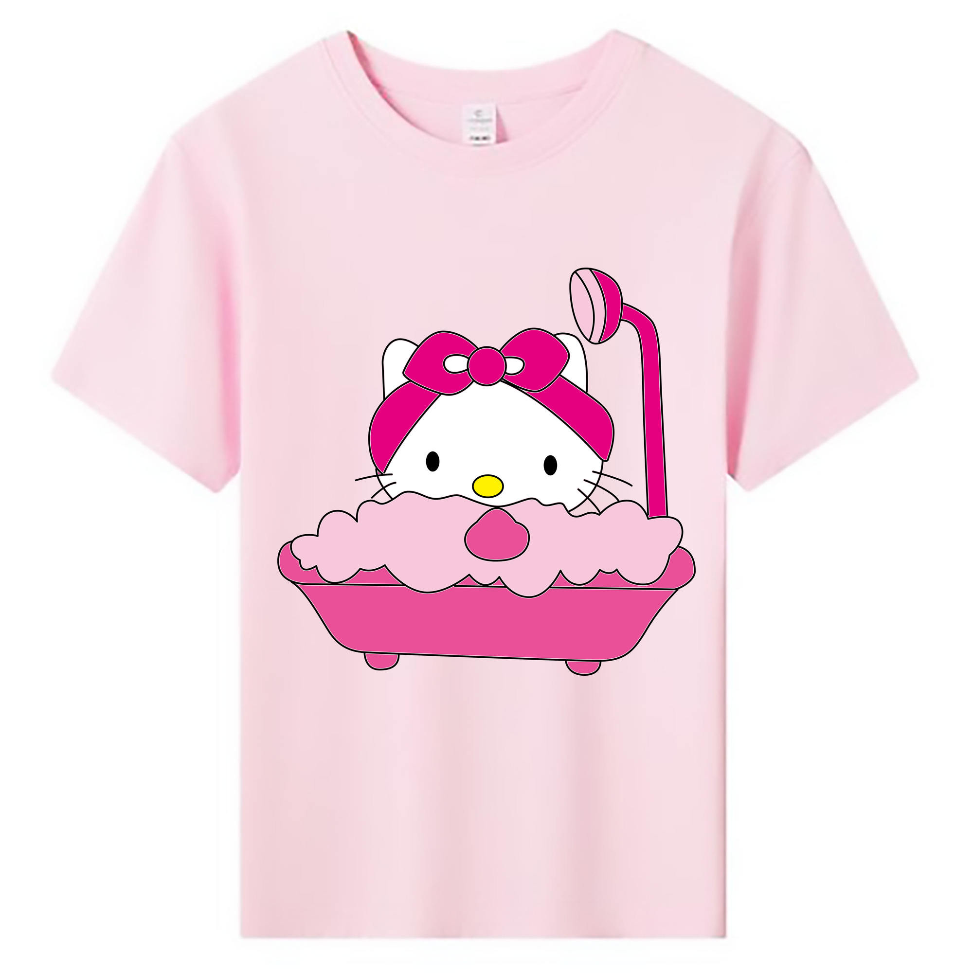 （画像用） Hello Kitty ハローキティ 綿100％キッズTシャツ（フロントプリント）
