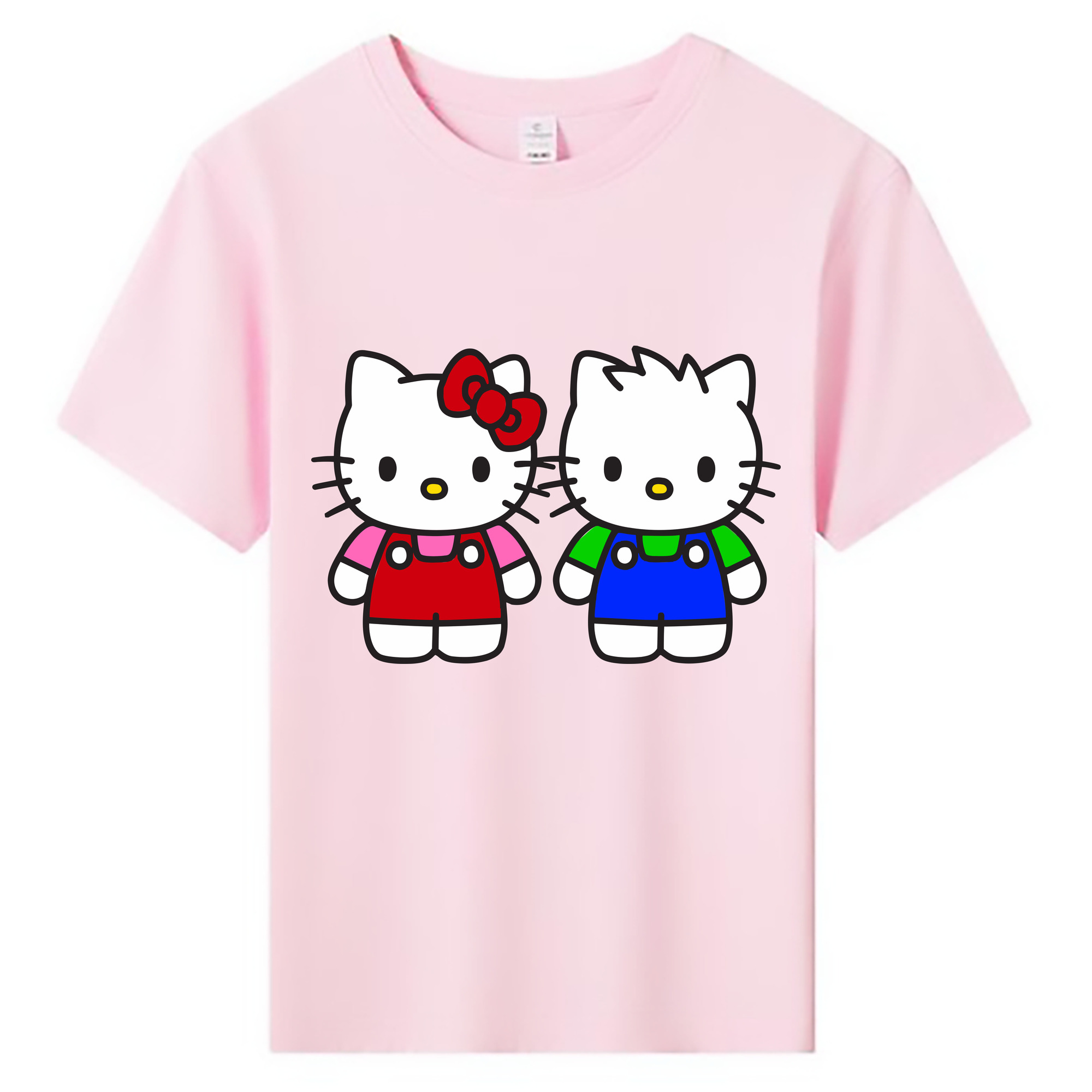 （画像用） Hello Kitty ハローキティ 綿100％キッズTシャツ（フロントプリント）