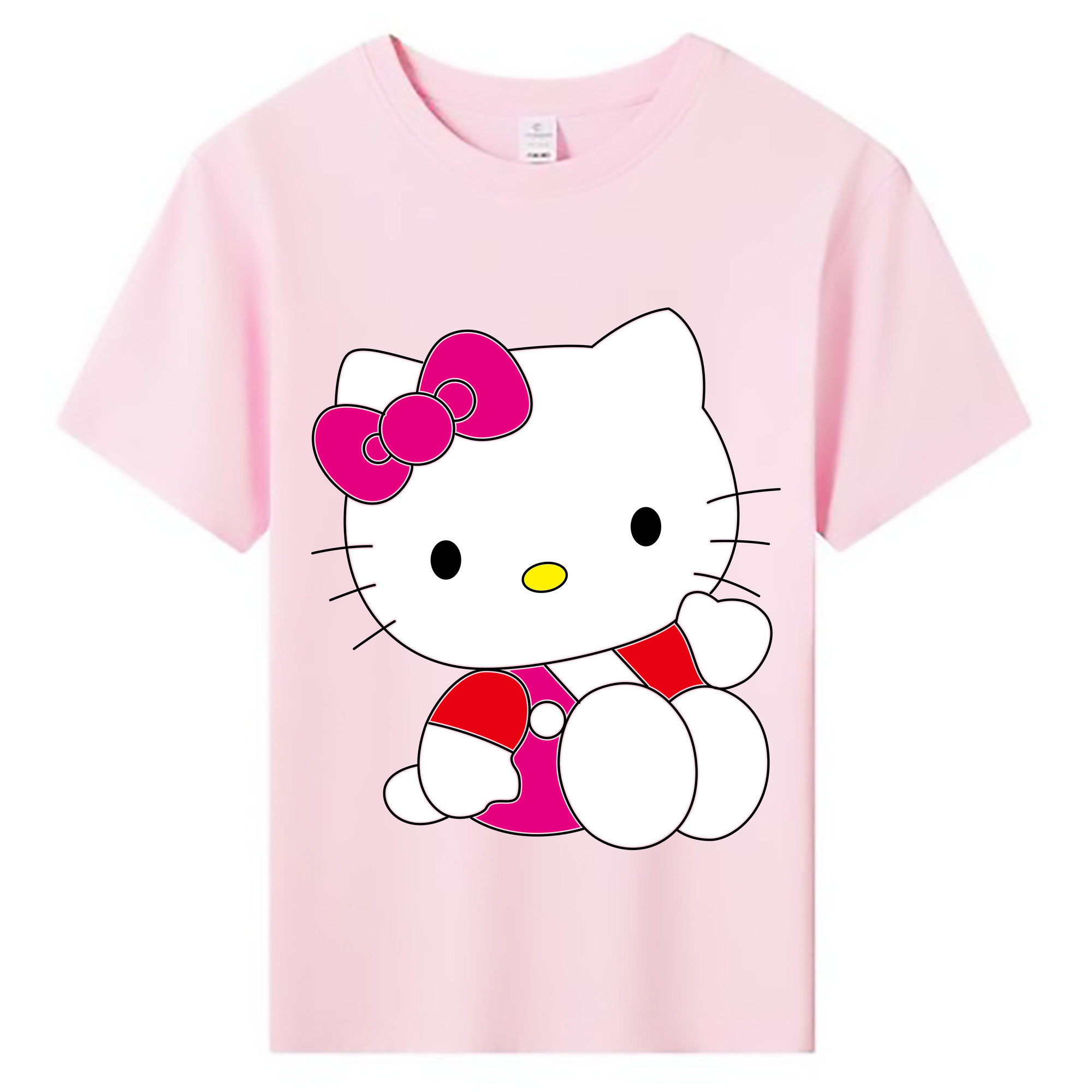 （画像用） Hello Kitty ハローキティ 綿100％キッズTシャツ（フロントプリント）