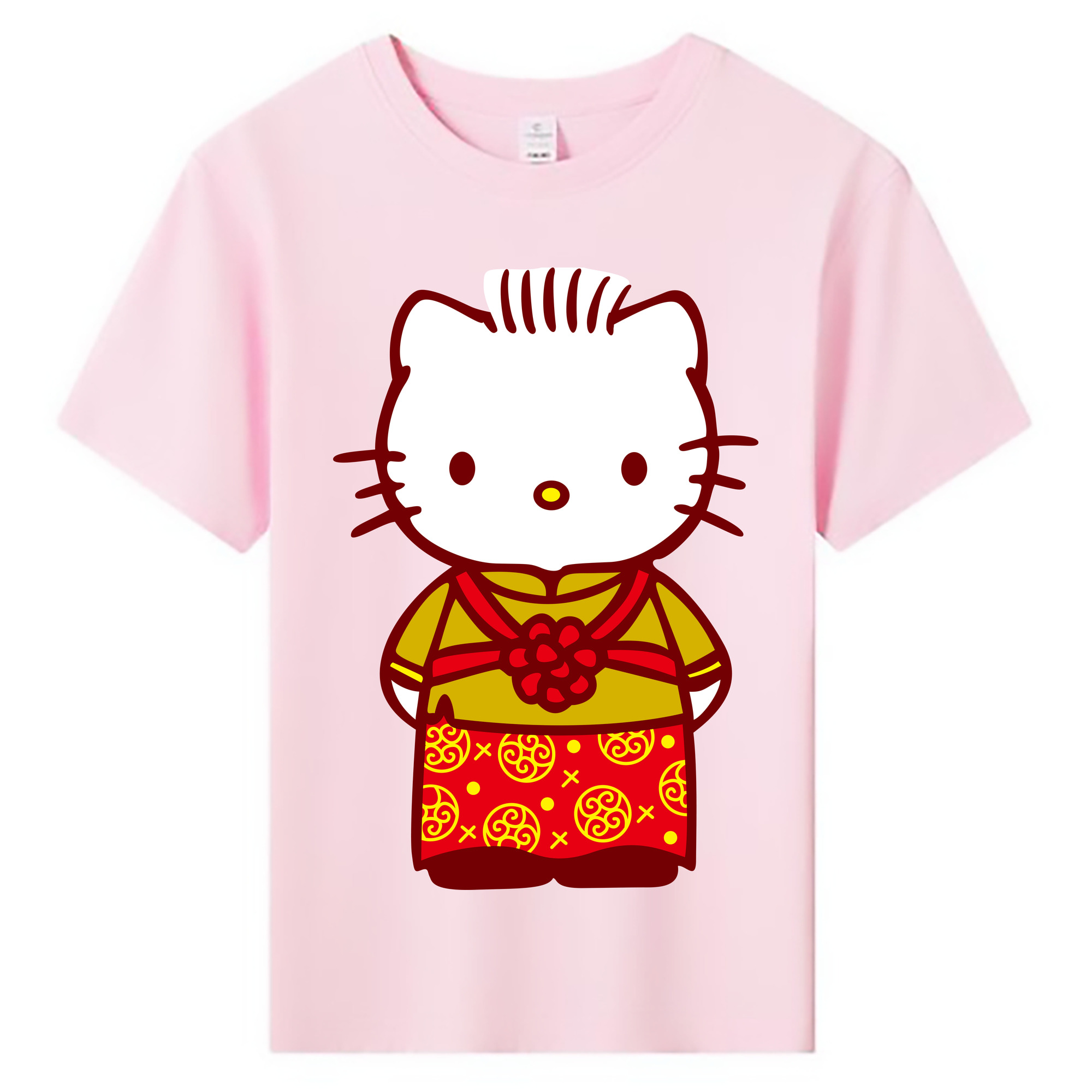 （画像用） Hello Kitty ハローキティ 綿100％キッズTシャツ（フロントプリント）