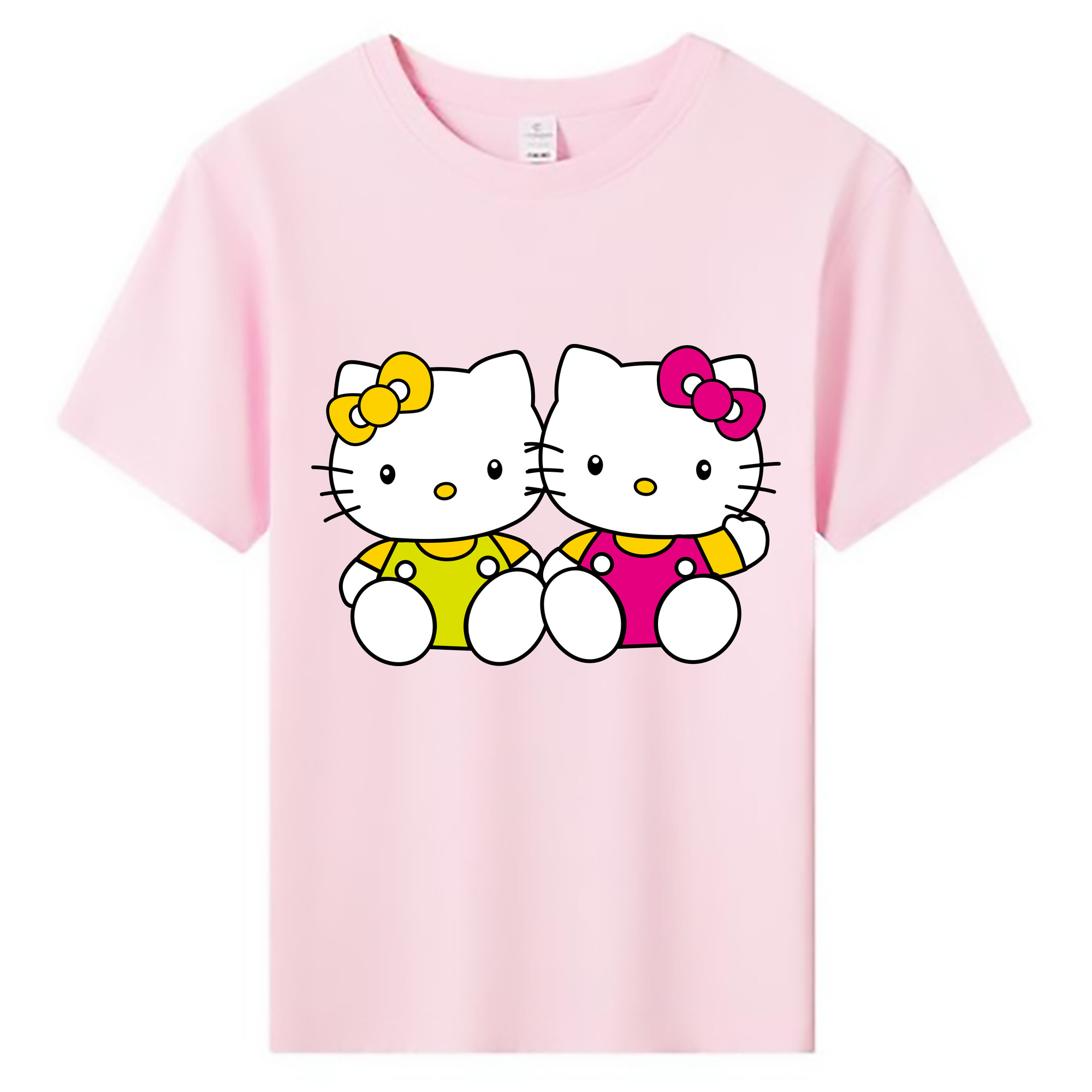 （画像用） Hello Kitty ハローキティ 綿100％キッズTシャツ（フロントプリント）