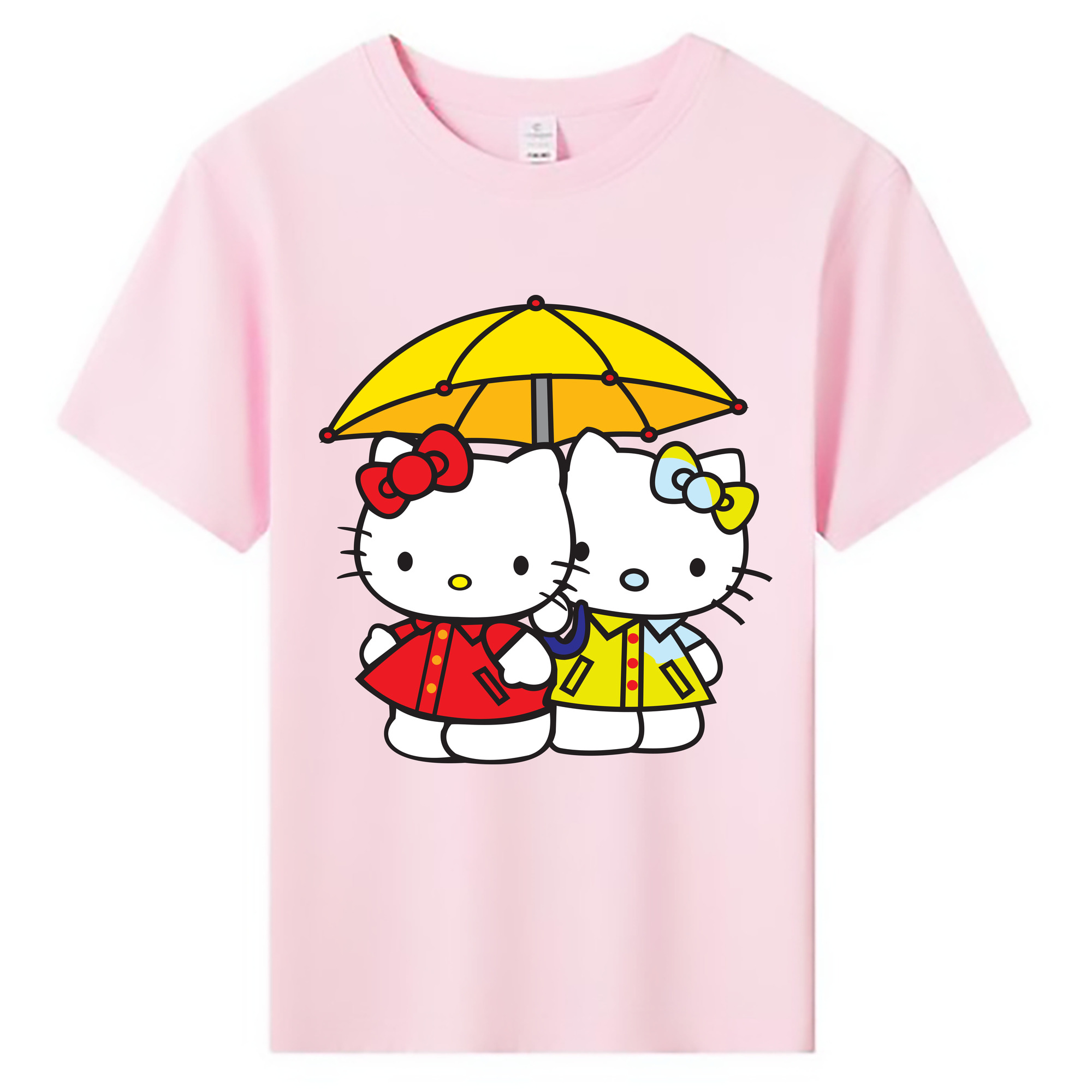 （画像用） Hello Kitty ハローキティ 綿100％キッズTシャツ（フロントプリント）