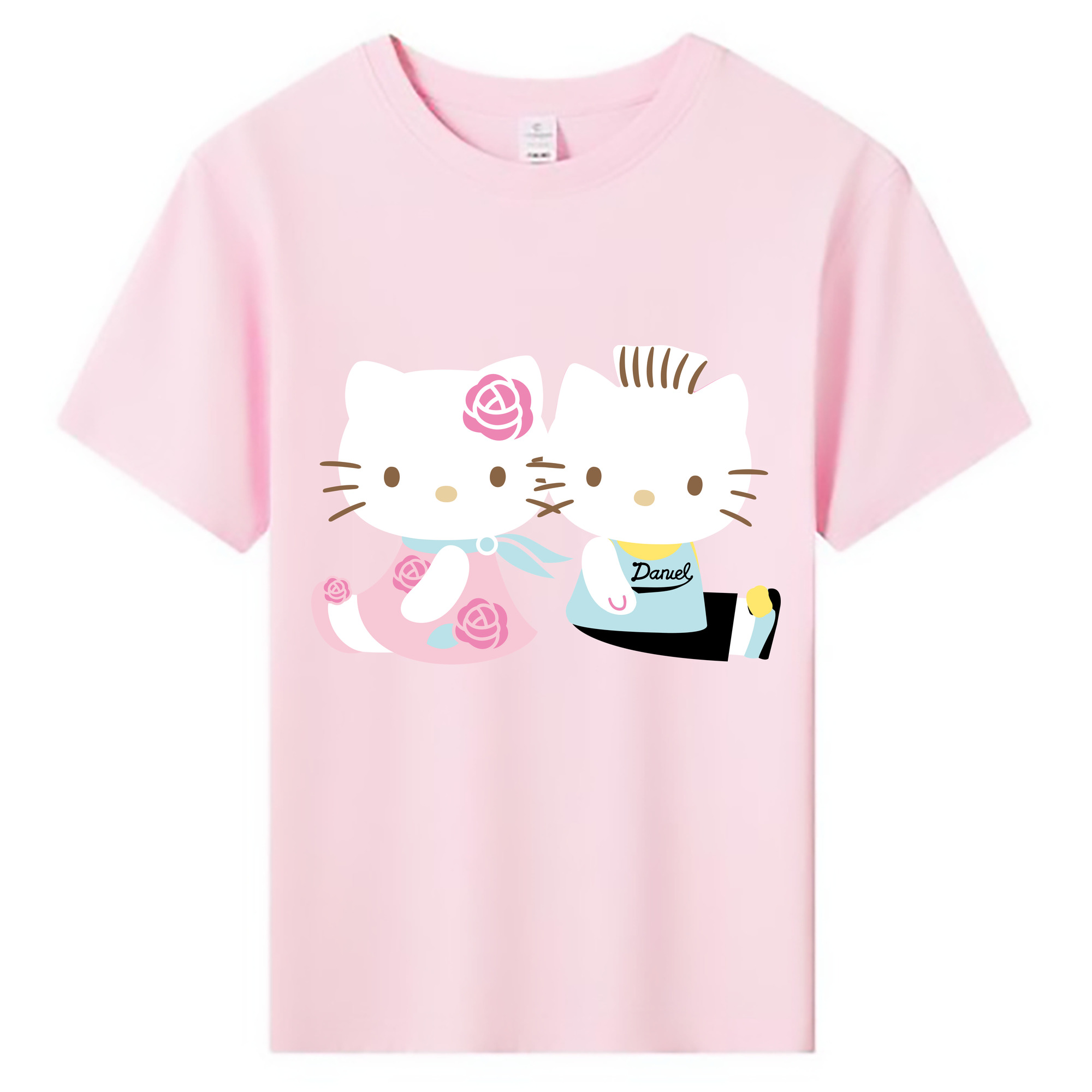 （画像用） Hello Kitty ハローキティ 綿100％キッズTシャツ（フロントプリント）