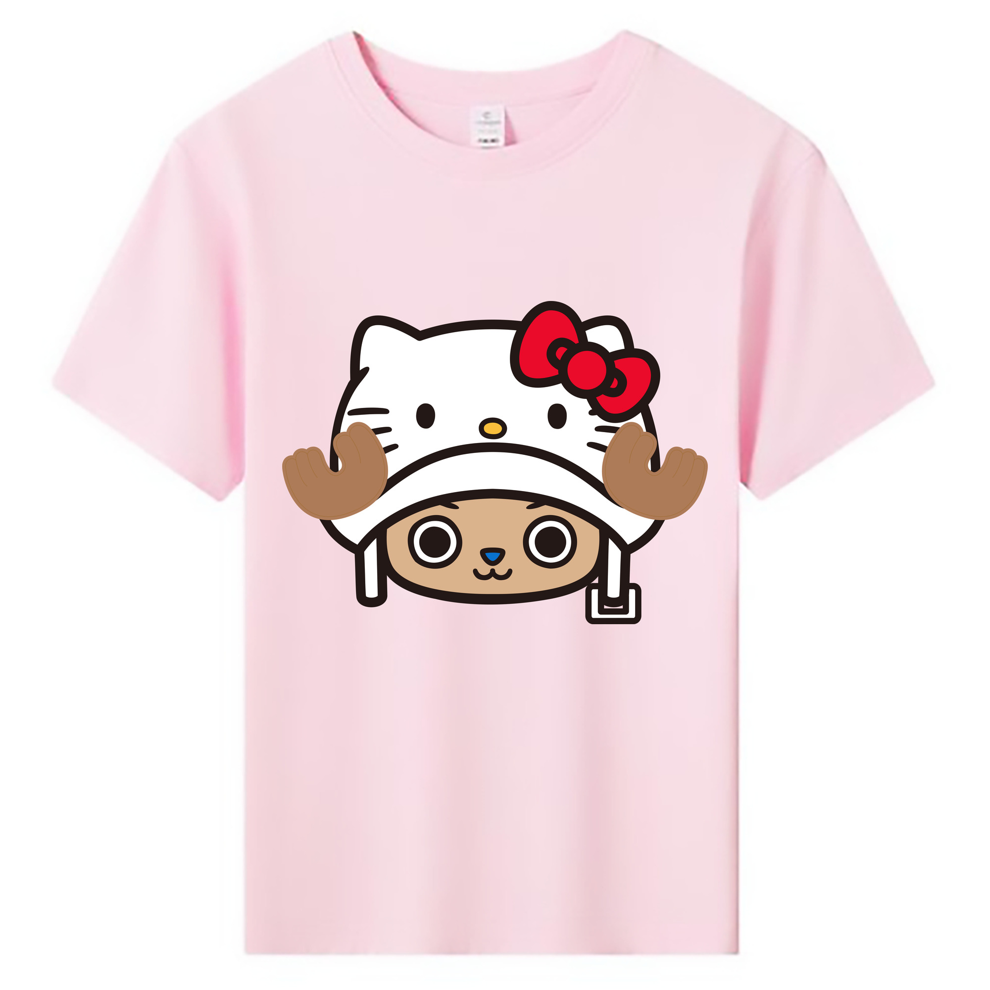 （画像用） Hello Kitty ハローキティ 綿100％キッズTシャツ（フロントプリント）