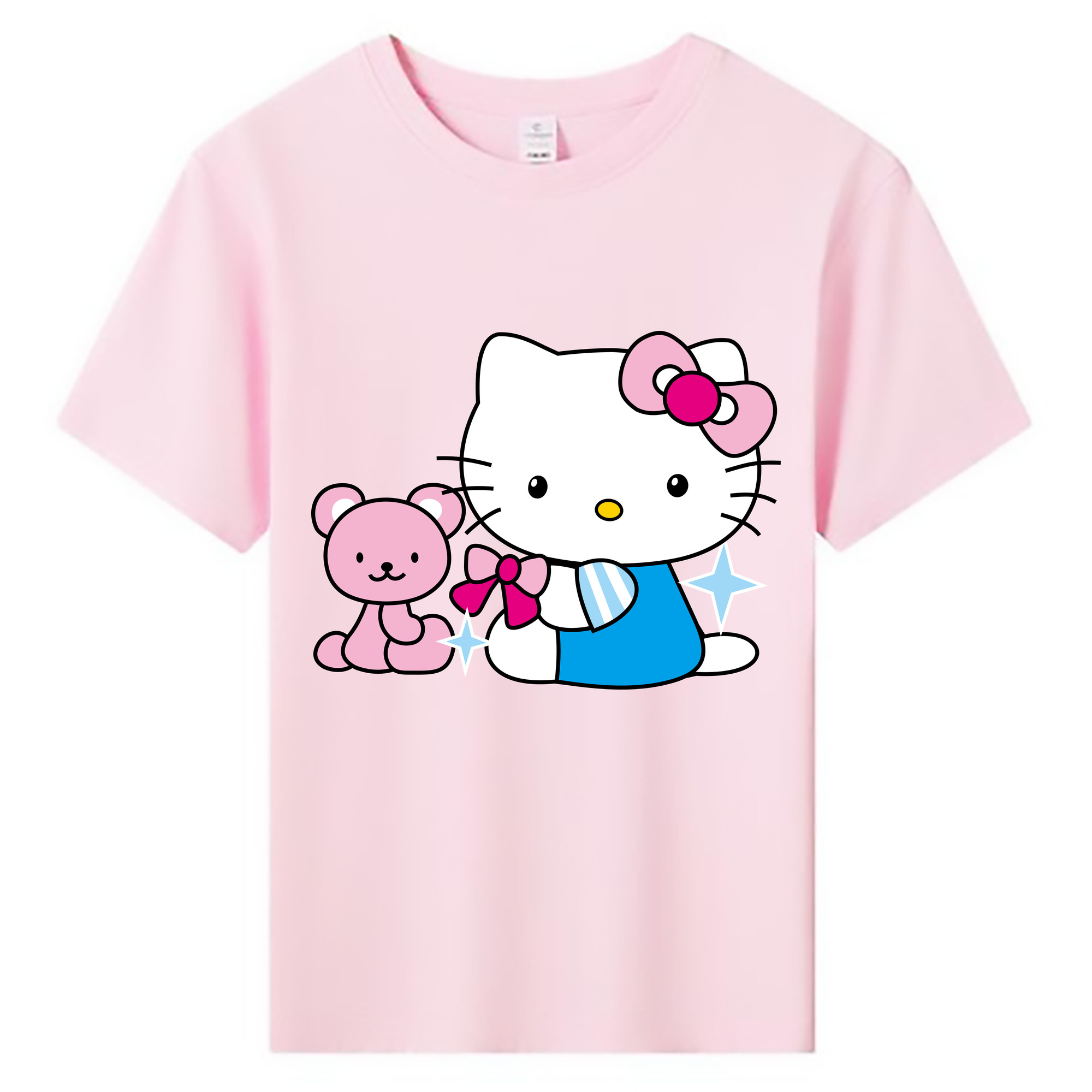 （画像用） Hello Kitty ハローキティ 綿100％キッズTシャツ（フロントプリント）