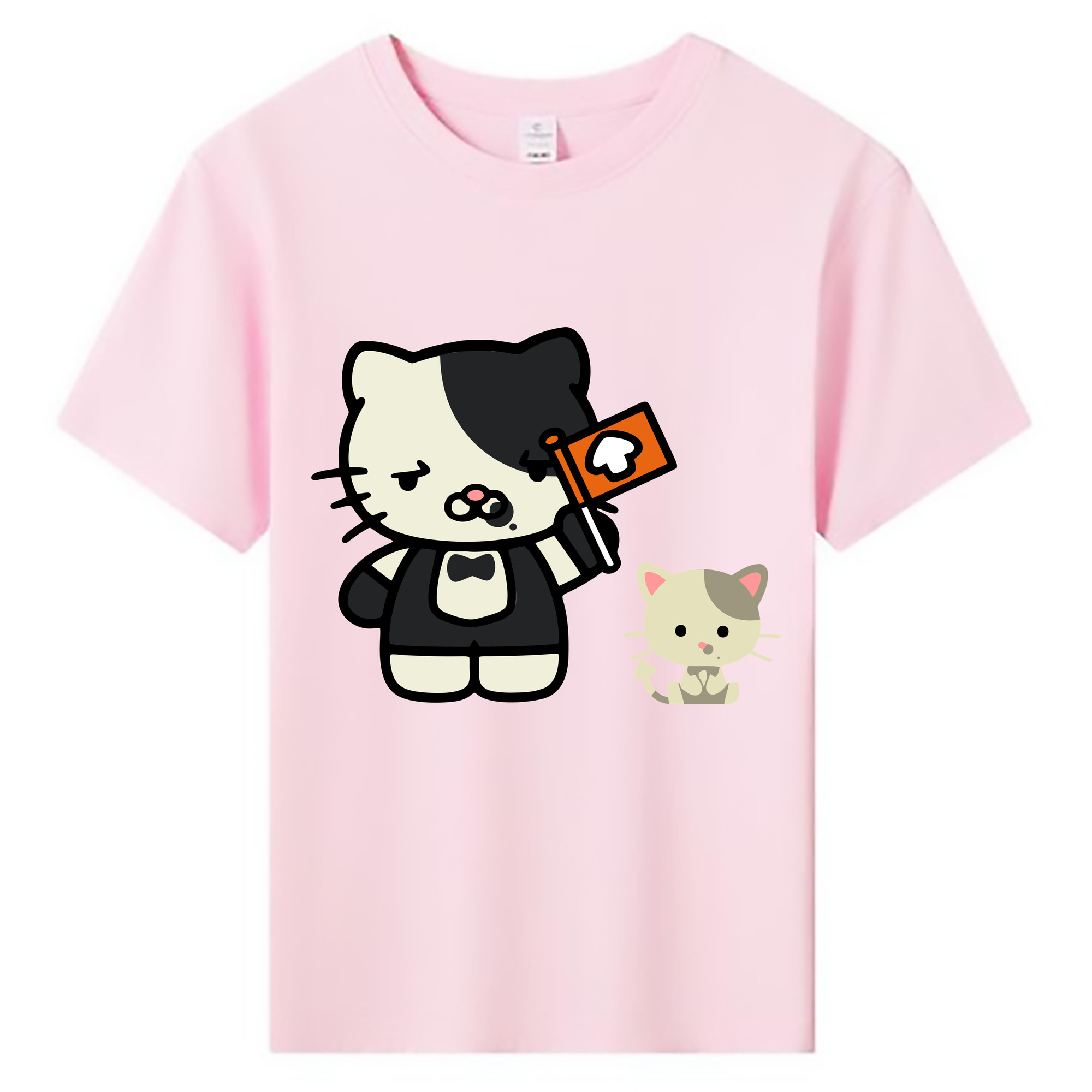 （画像用） Hello Kitty ハローキティ 綿100％キッズTシャツ（フロントプリント）