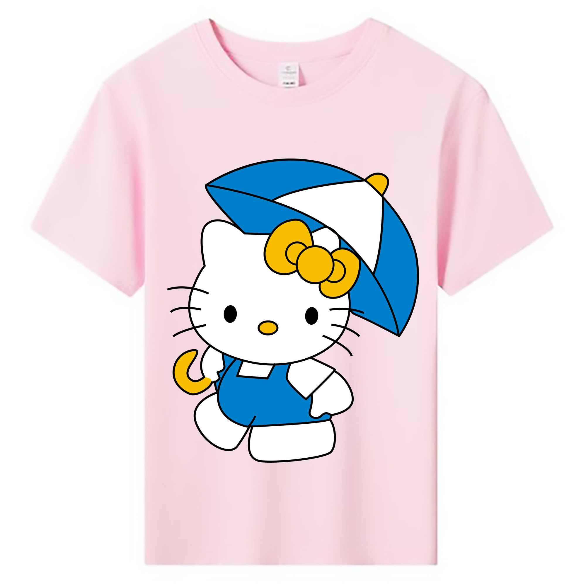 （画像用） Hello Kitty ハローキティ 綿100％キッズTシャツ（フロントプリント）
