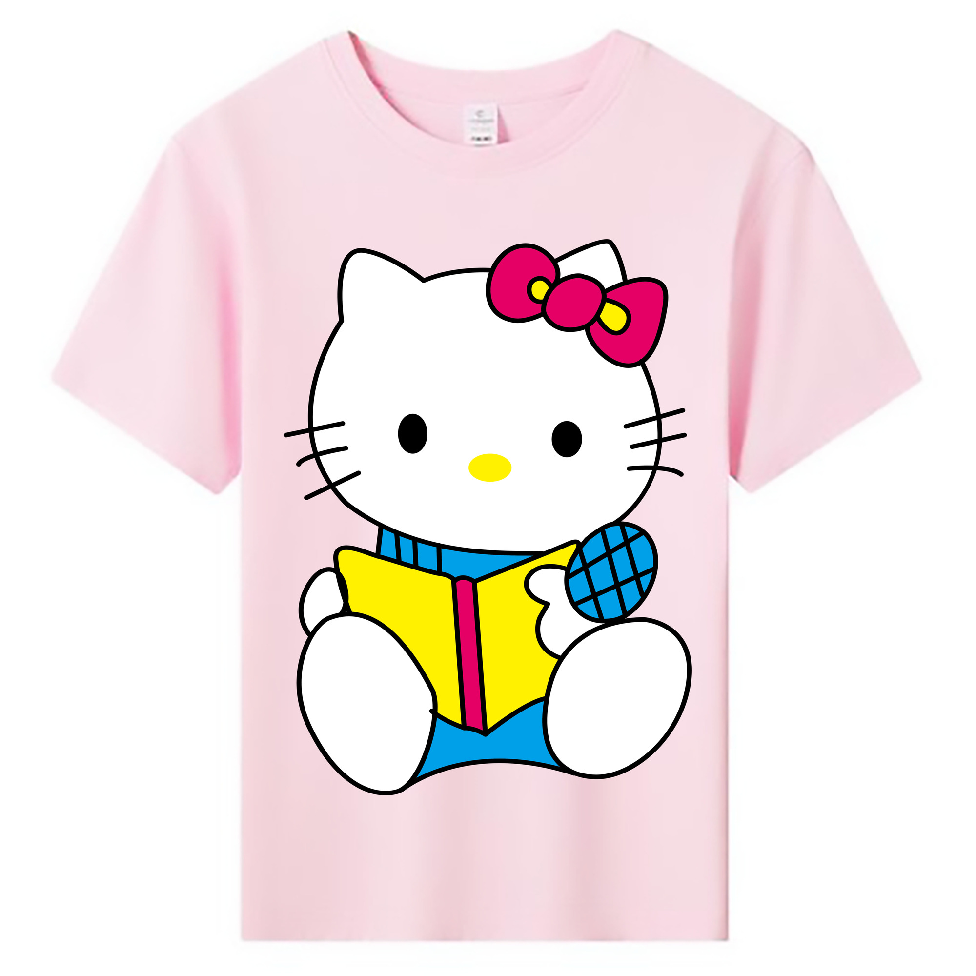（画像用） Hello Kitty ハローキティ 綿100％キッズTシャツ（フロントプリント）