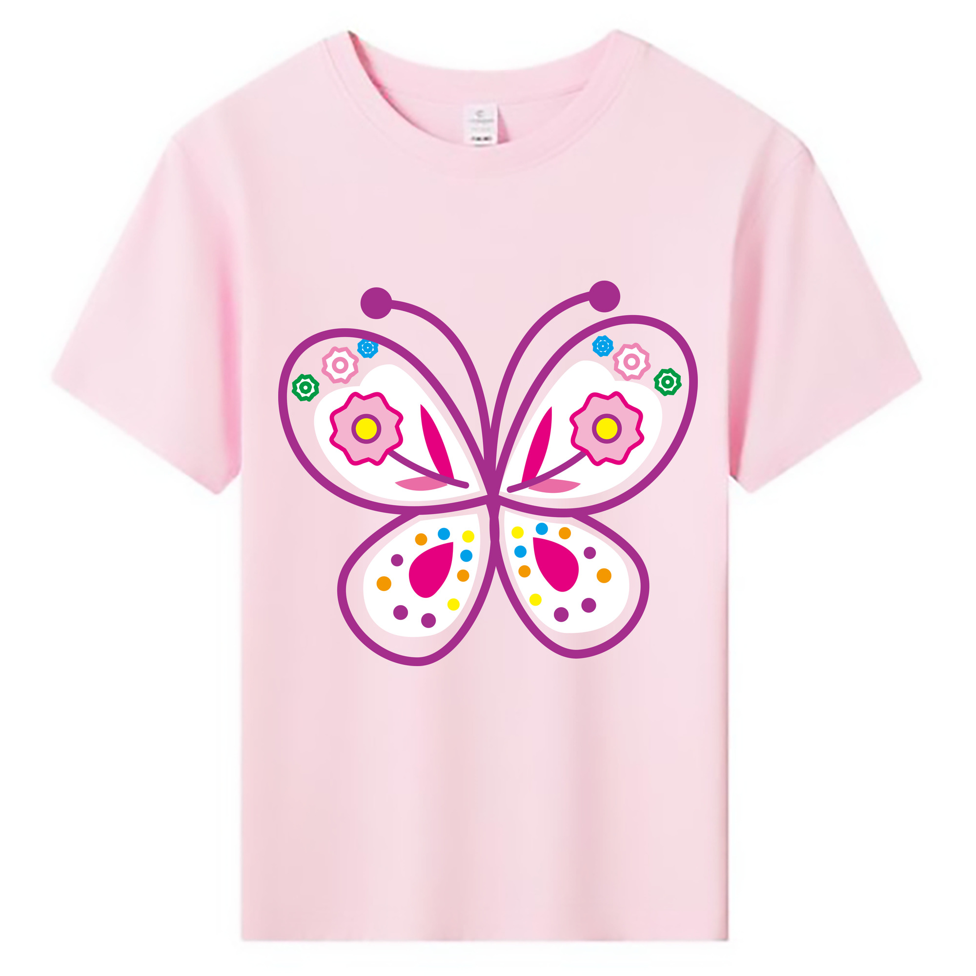 （画像用） Hello Kitty ハローキティ 綿100％キッズTシャツ（フロントプリント）
