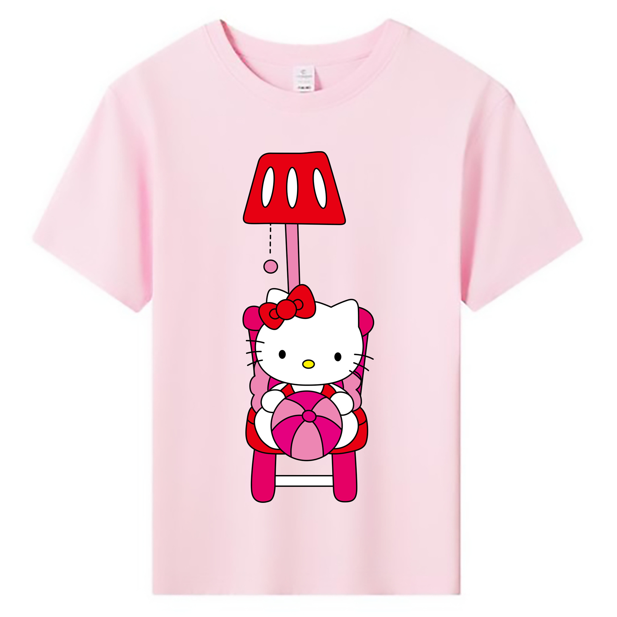 （画像用） Hello Kitty ハローキティ 綿100％キッズTシャツ（フロントプリント）