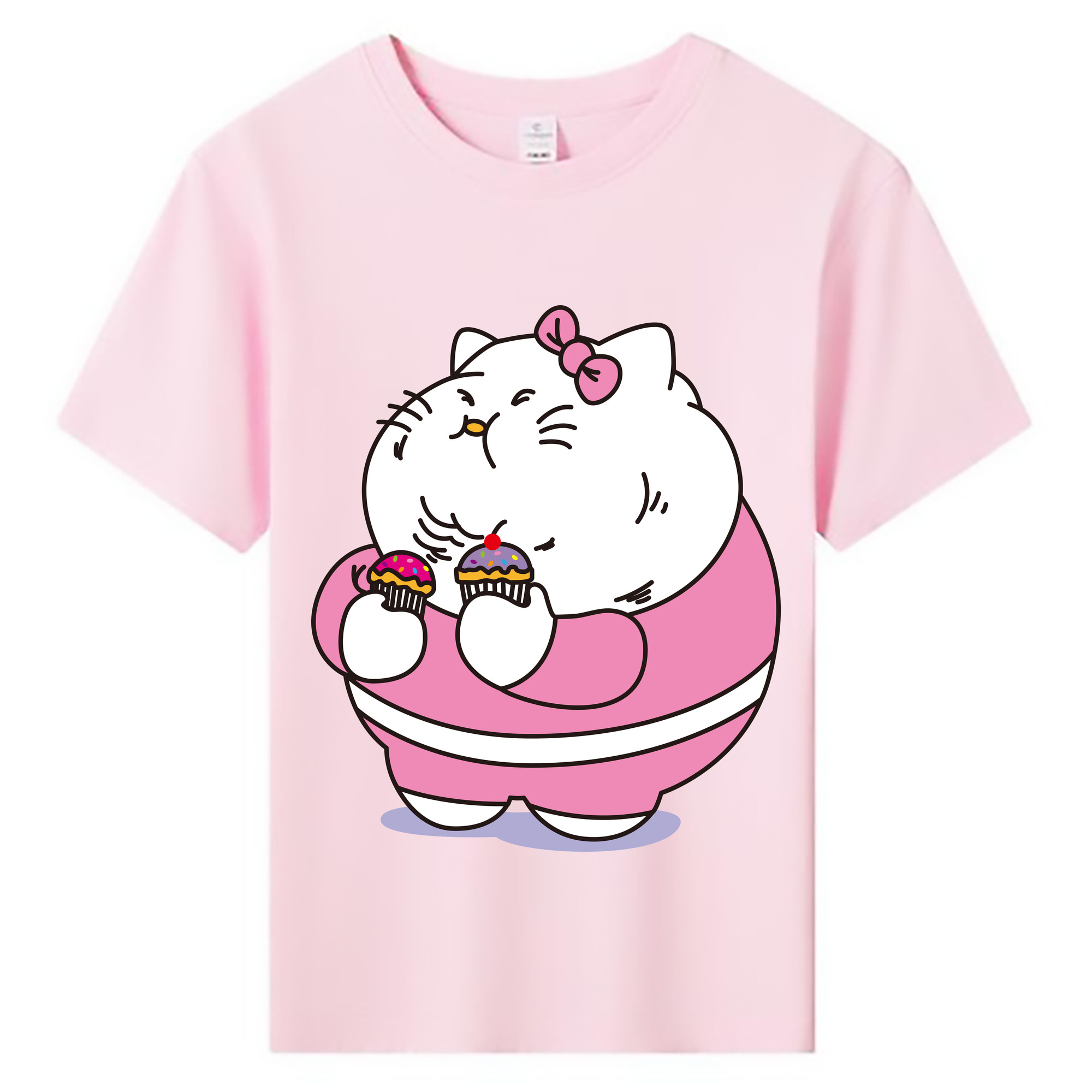（画像用） Hello Kitty ハローキティ 綿100％キッズTシャツ（フロントプリント）