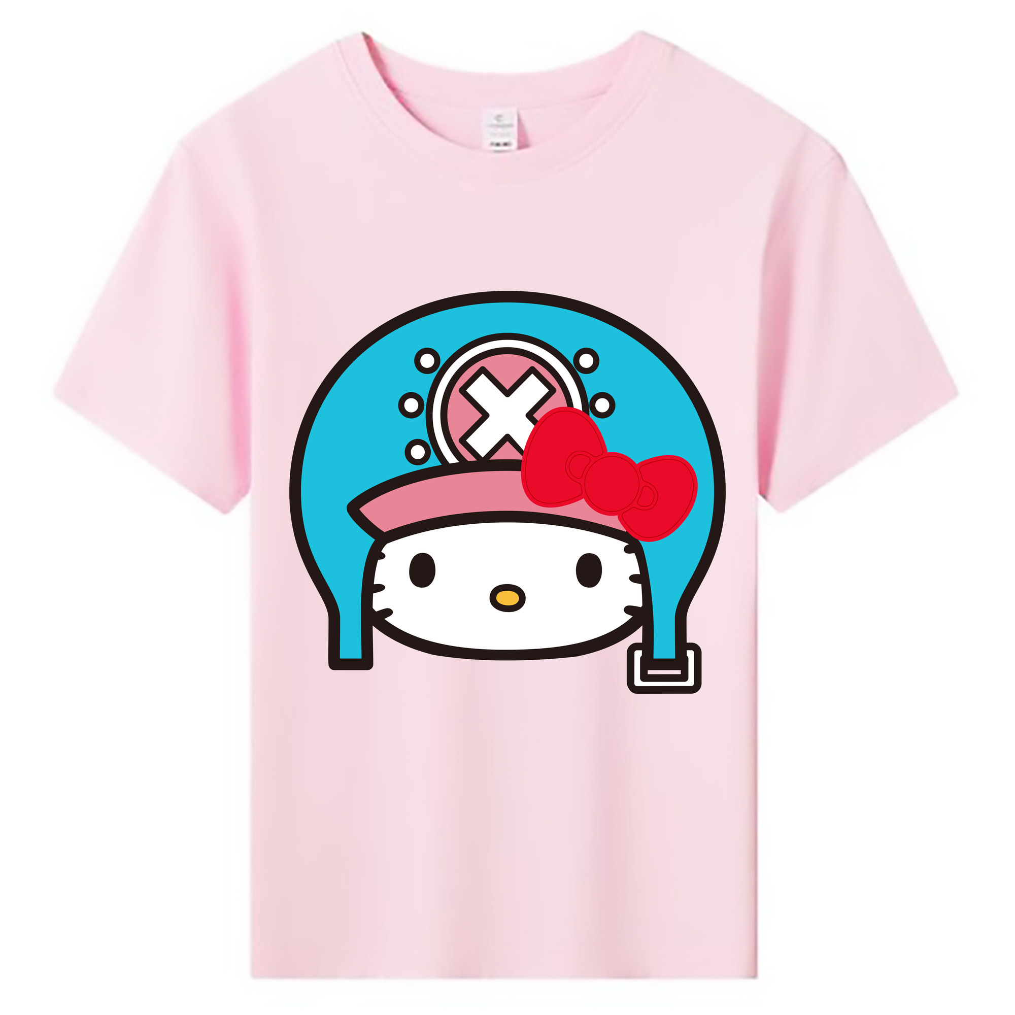 （画像用） Hello Kitty ハローキティ 綿100％キッズTシャツ（フロントプリント）