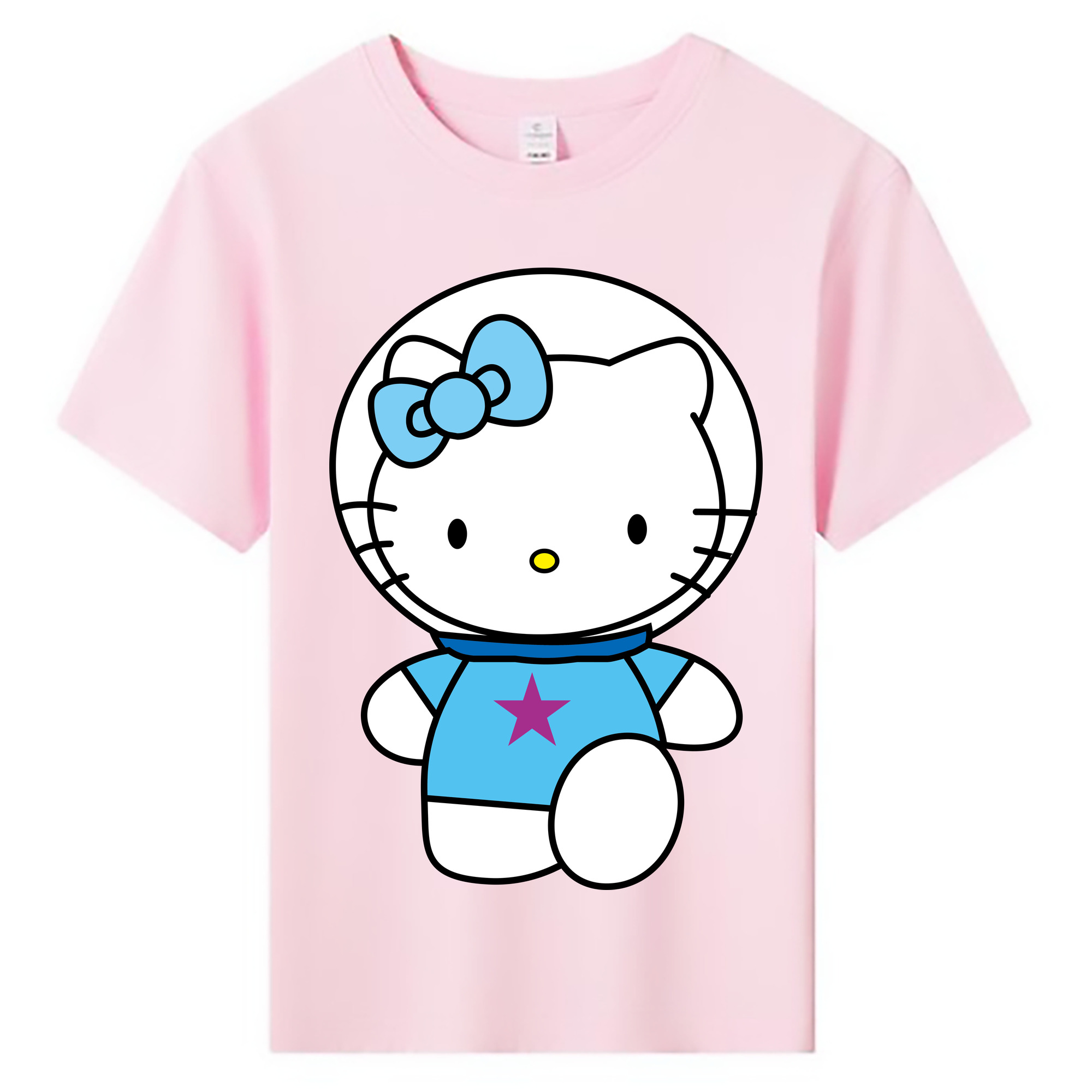 （画像用） Hello Kitty ハローキティ 綿100％キッズTシャツ（フロントプリント）