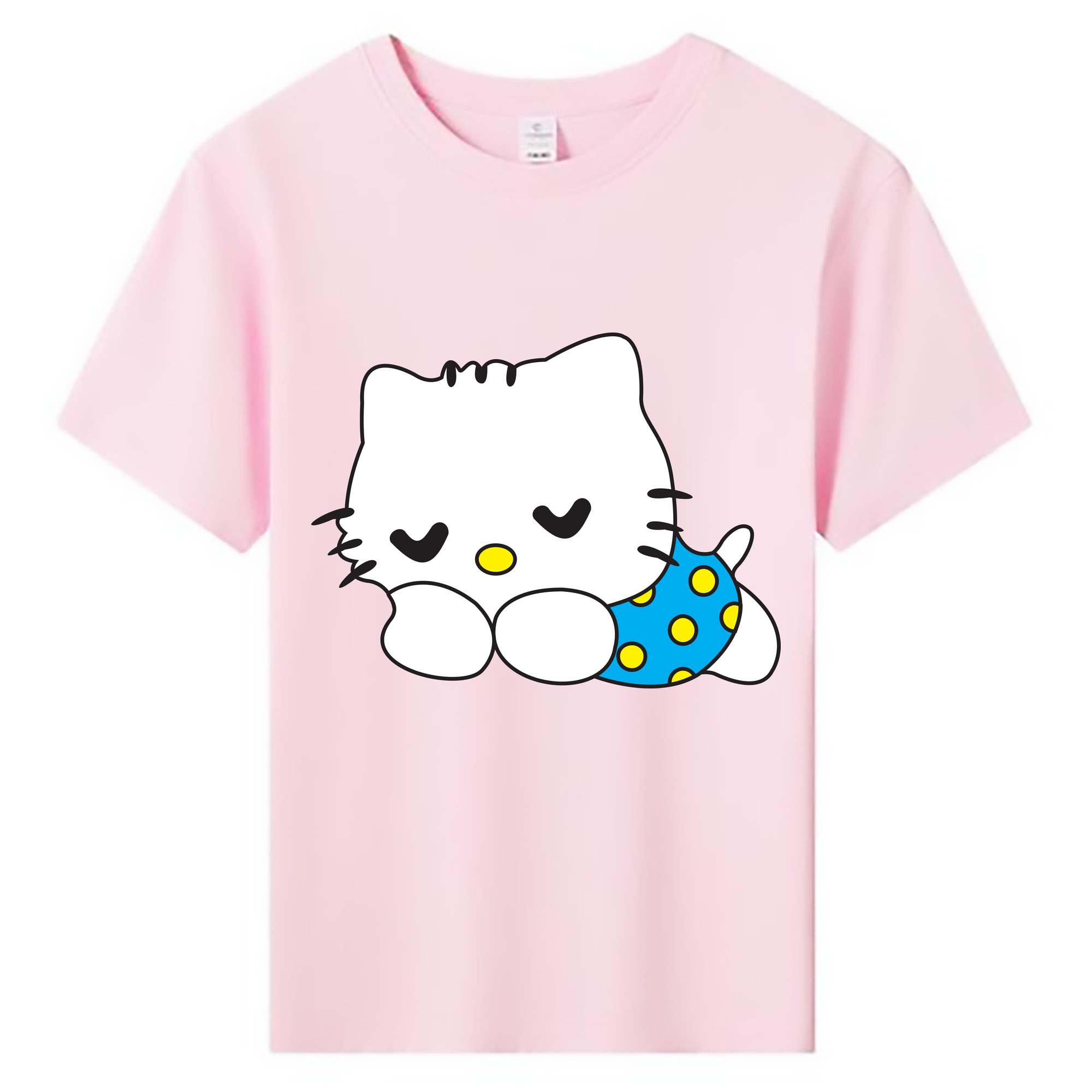 （画像用） Hello Kitty ハローキティ 綿100％キッズTシャツ（フロントプリント）