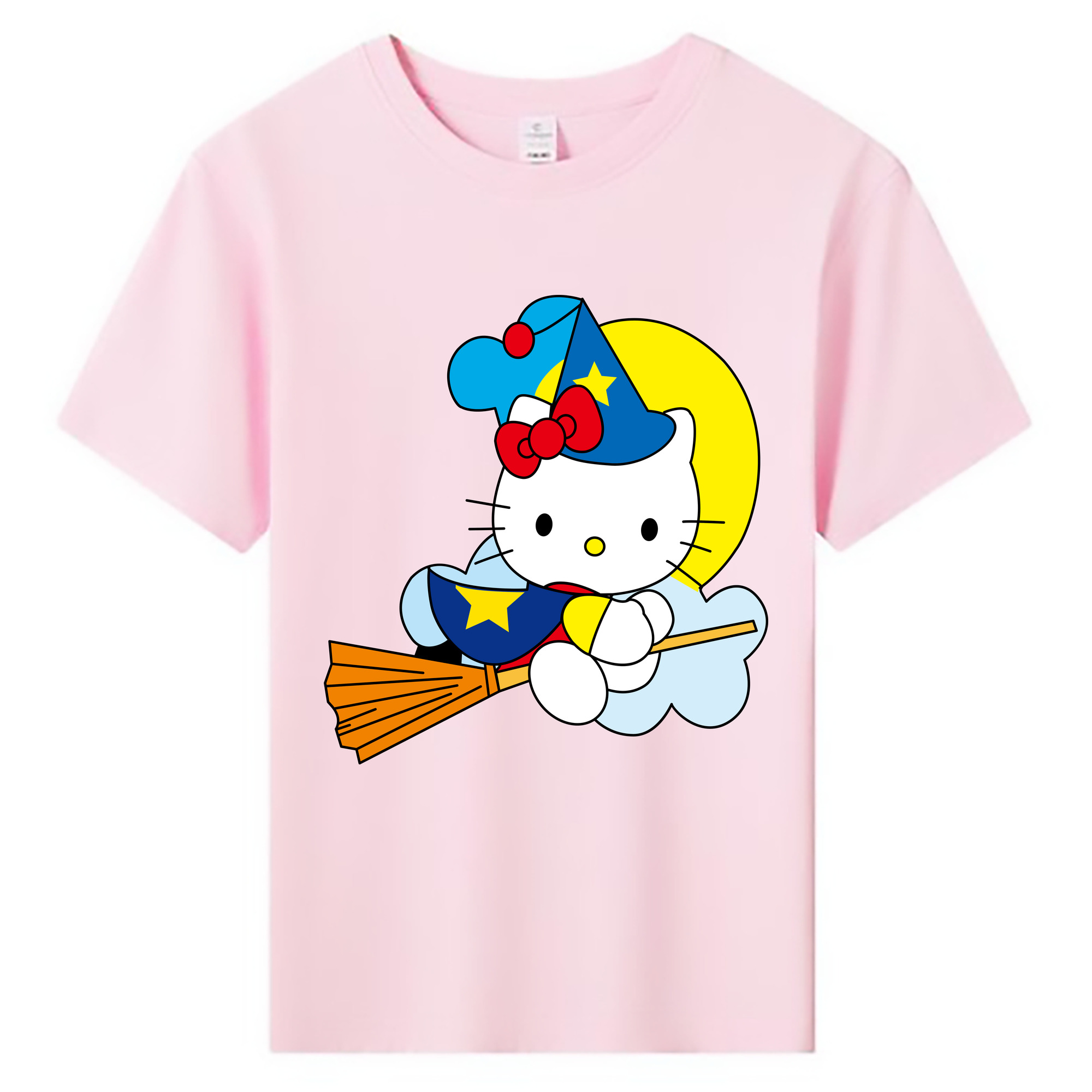 （画像用） Hello Kitty ハローキティ 綿100％キッズTシャツ（フロントプリント）