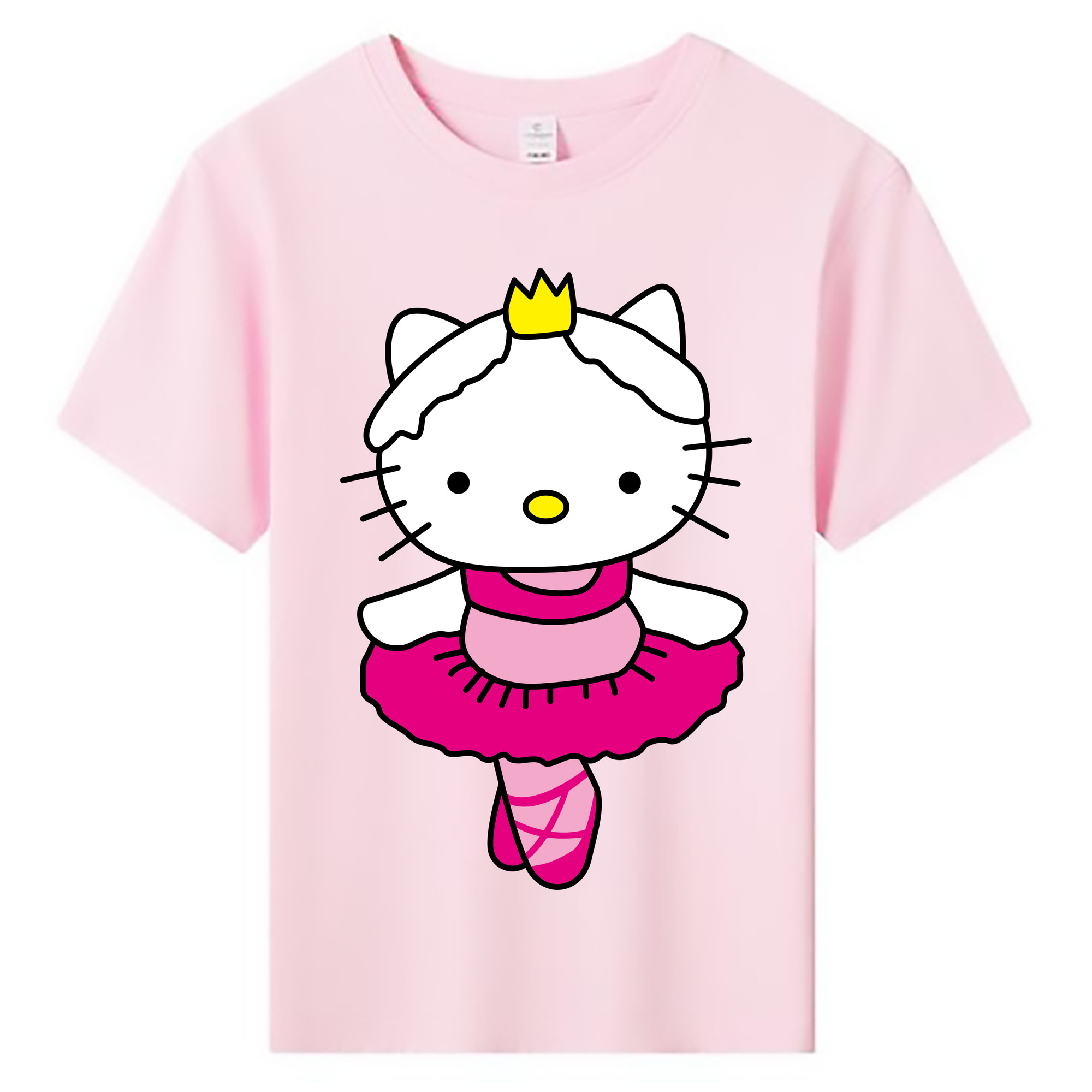 （画像用） Hello Kitty ハローキティ 綿100％キッズTシャツ（フロントプリント）