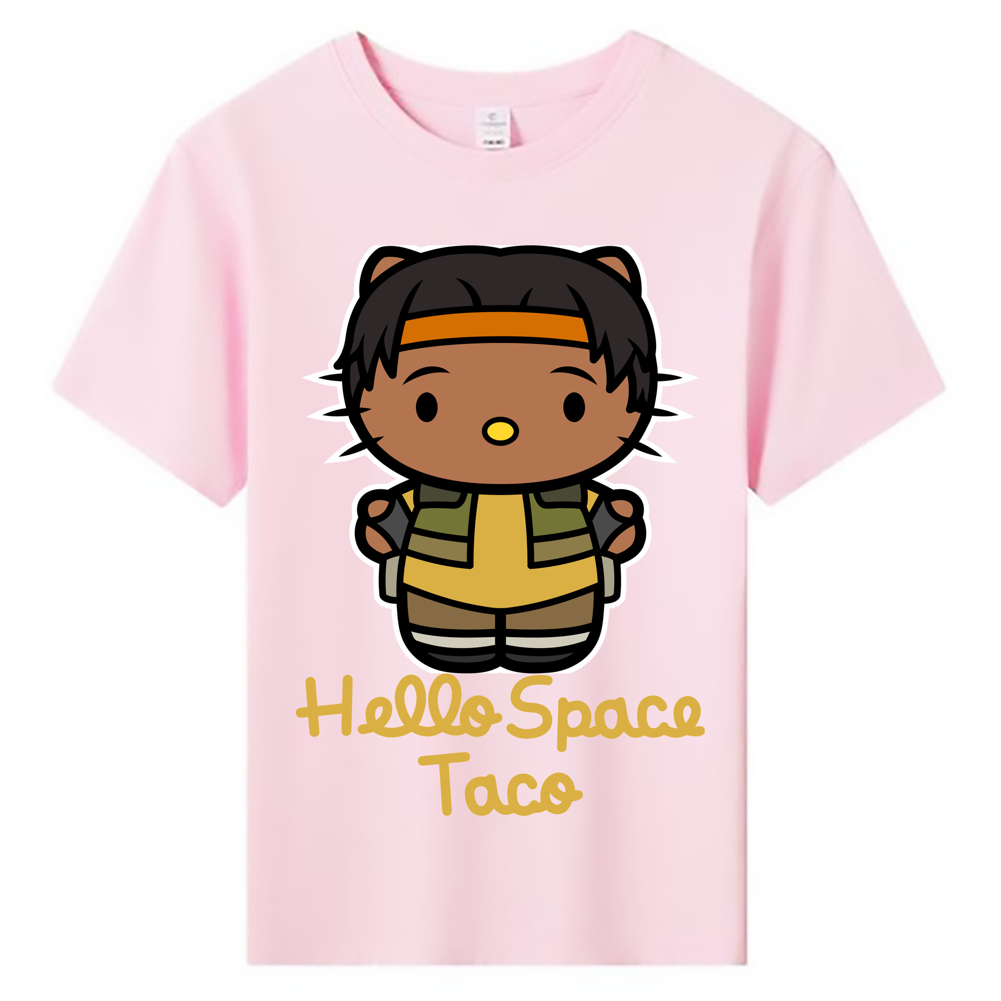 （画像用） Hello Kitty ハローキティ 綿100％キッズTシャツ（フロントプリント）