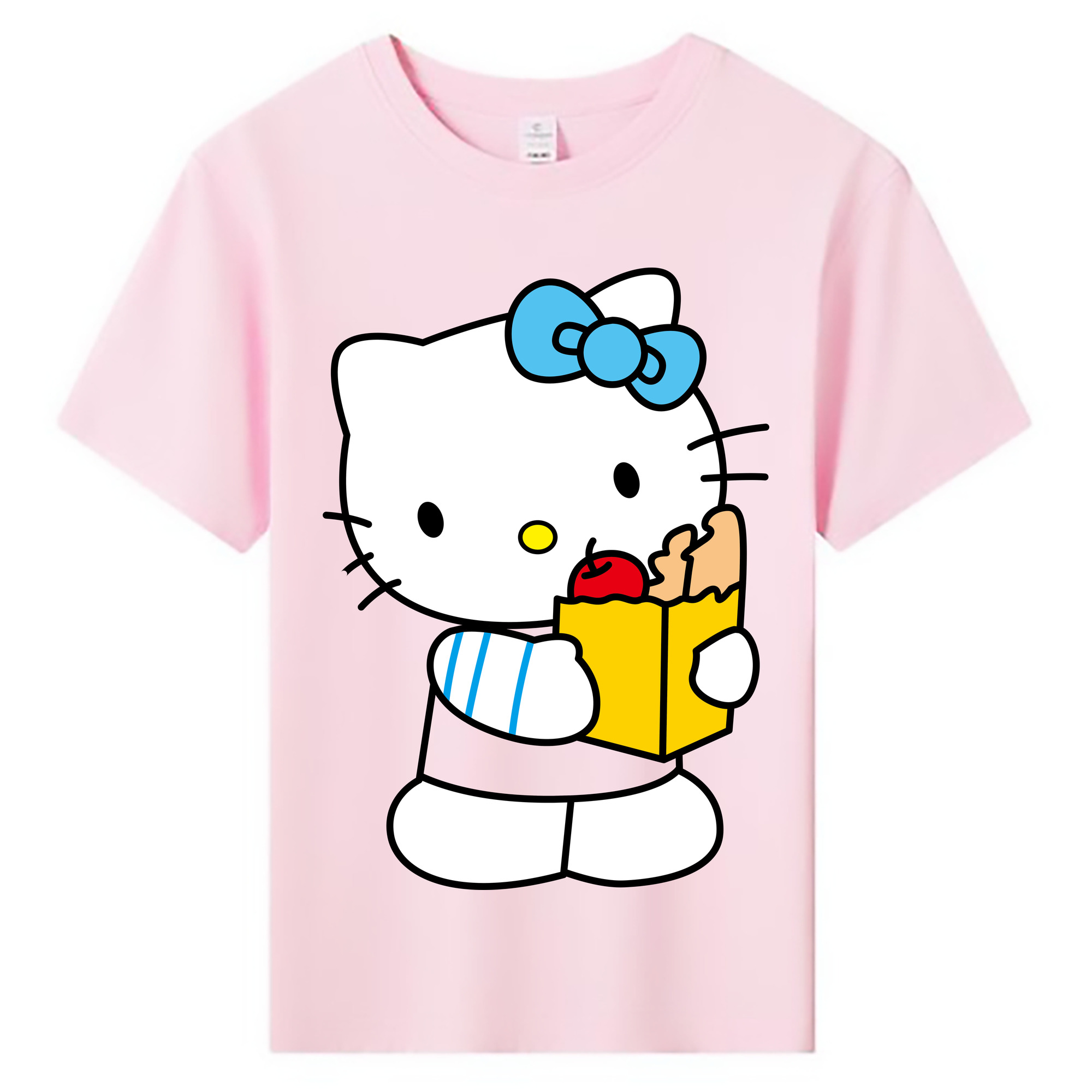 （画像用） Hello Kitty ハローキティ 綿100％キッズTシャツ（フロントプリント）