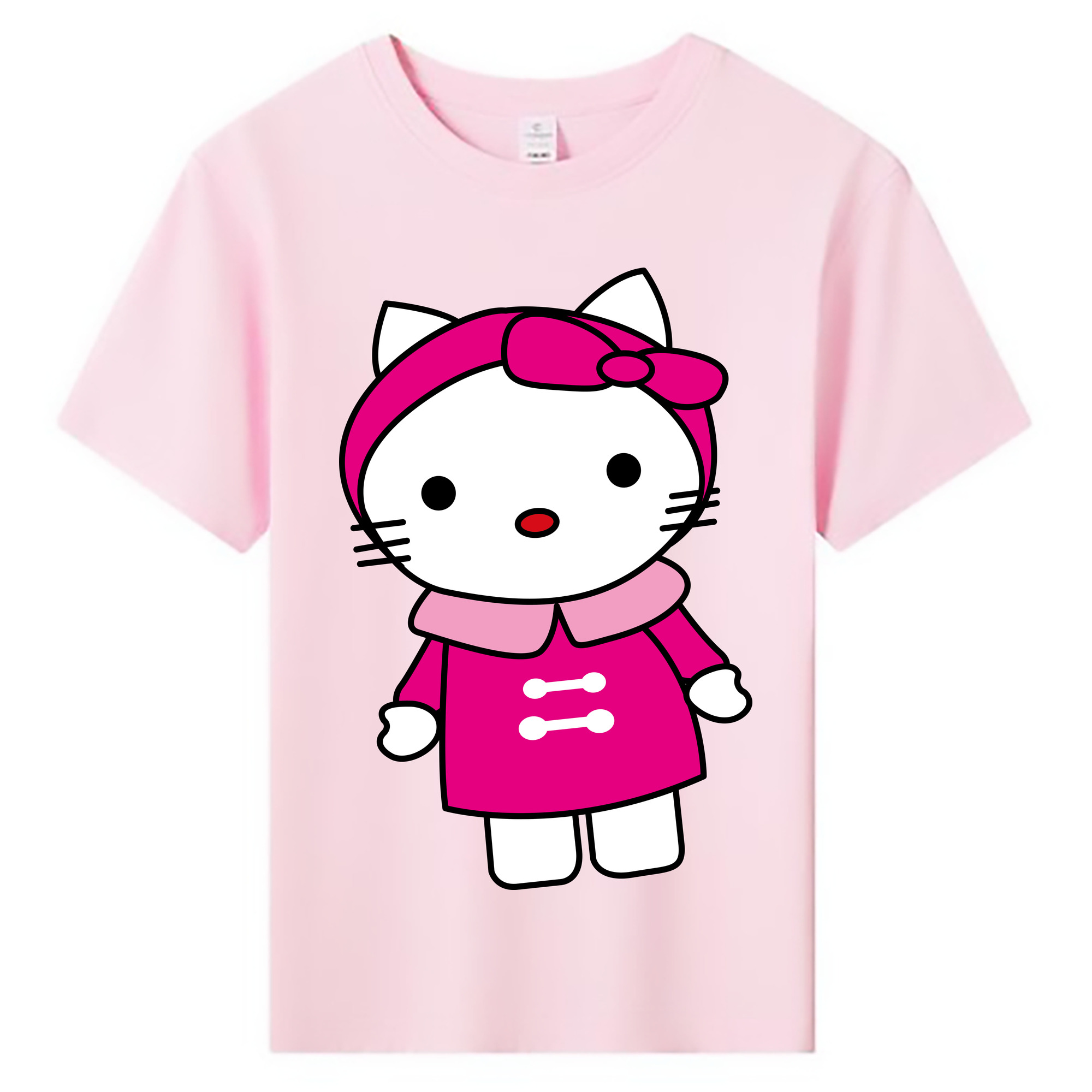 （画像用） Hello Kitty ハローキティ 綿100％キッズTシャツ（フロントプリント）
