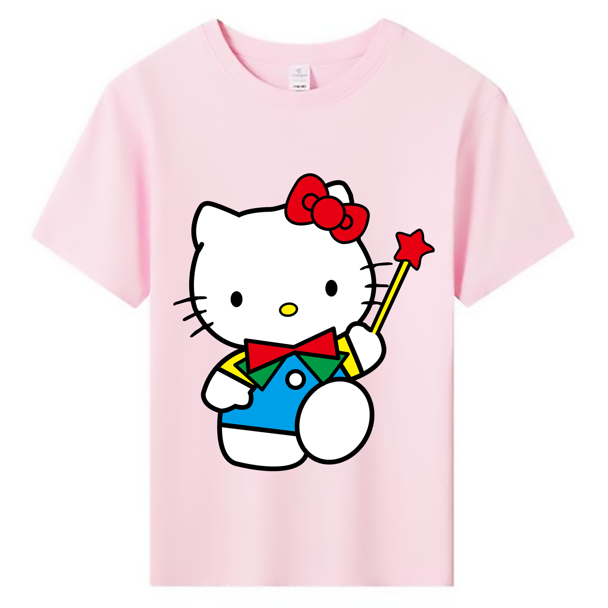 （画像用） Hello Kitty ハローキティ 綿100％キッズTシャツ（フロントプリント）