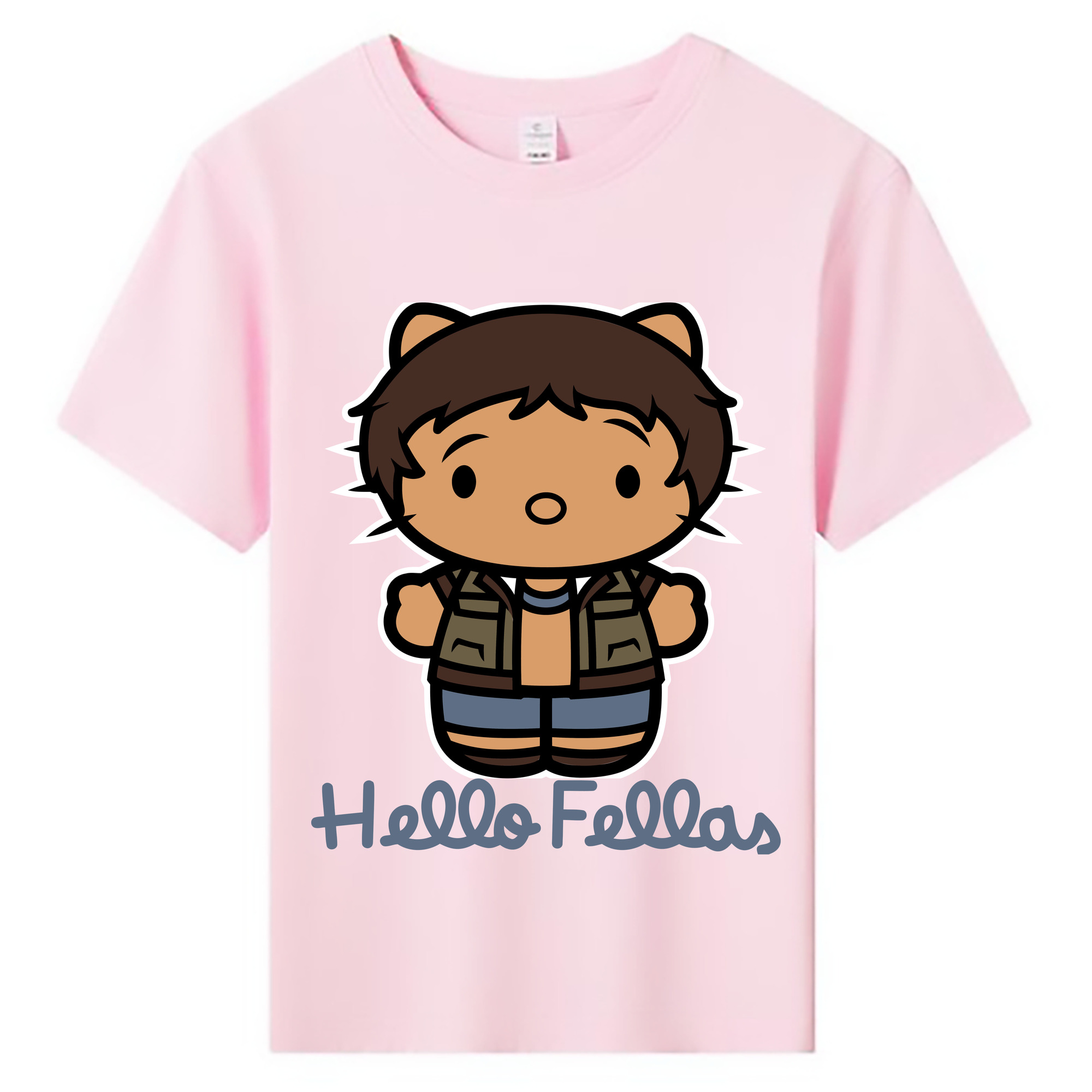 （画像用） Hello Kitty ハローキティ 綿100％キッズTシャツ（フロントプリント）