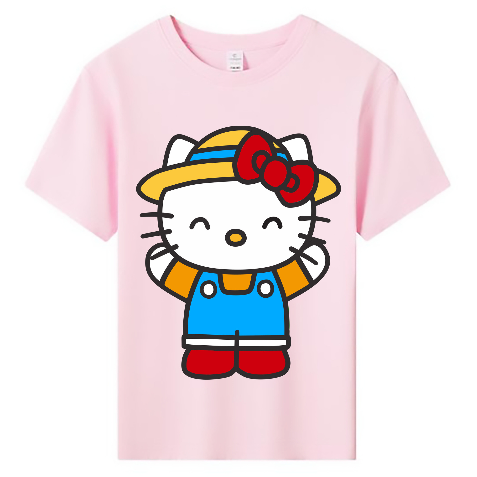 （画像用） Hello Kitty ハローキティ 綿100％キッズTシャツ（フロントプリント）