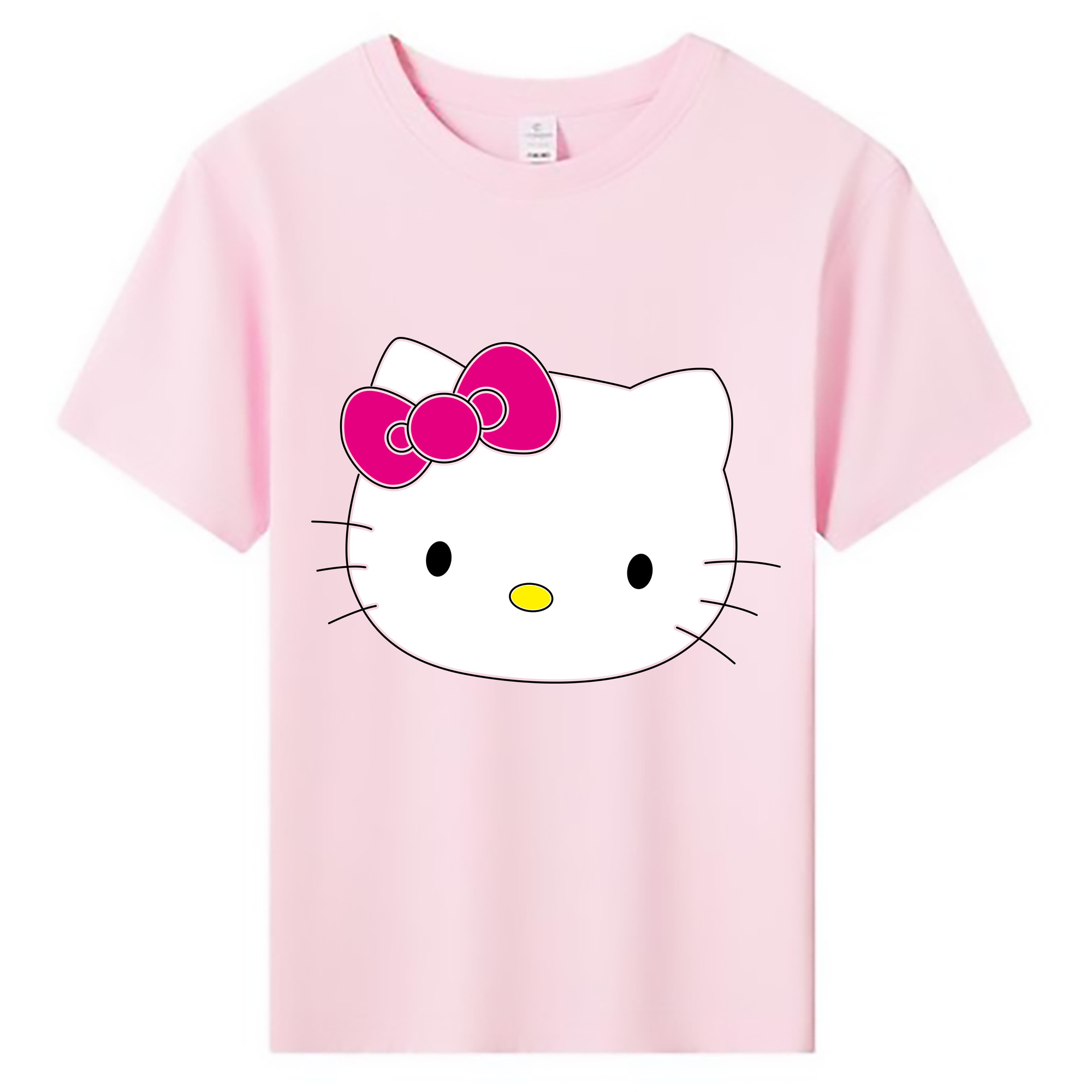 （画像用） Hello Kitty ハローキティ 綿100％キッズTシャツ（フロントプリント）