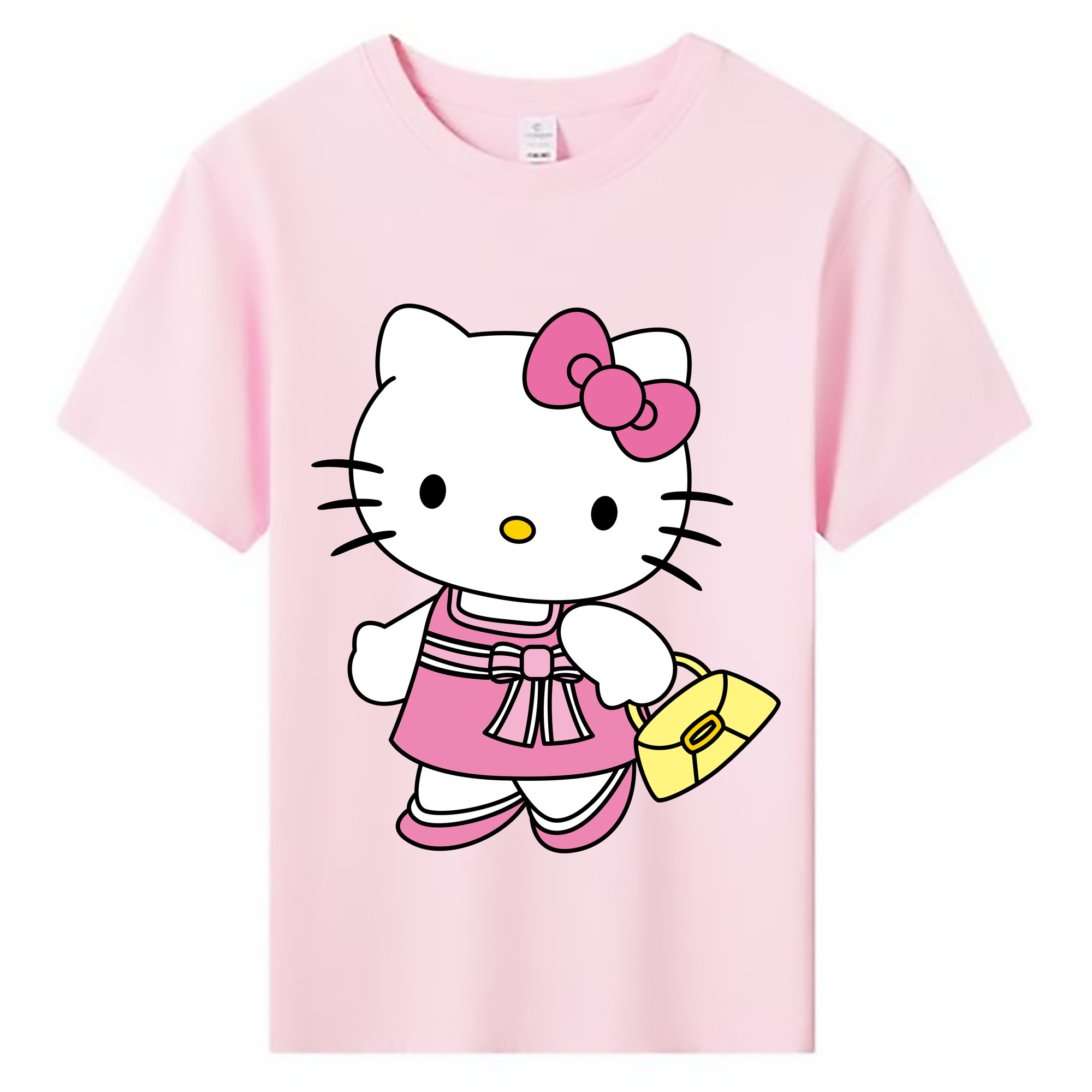 （画像用） Hello Kitty ハローキティ 綿100％キッズTシャツ（フロントプリント）
