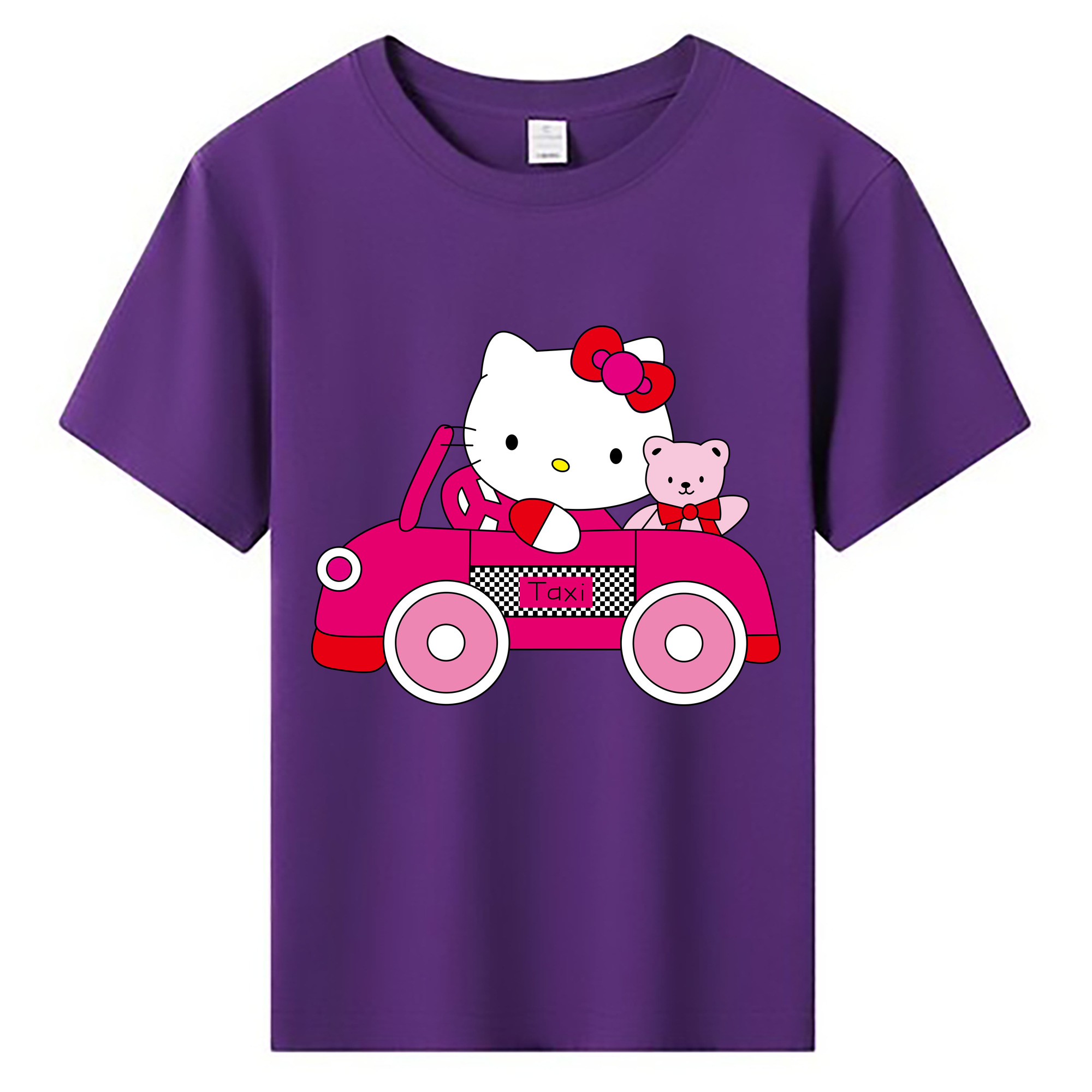 （画像用） Hello Kitty ハローキティ 綿100％キッズTシャツ（フロントプリント）