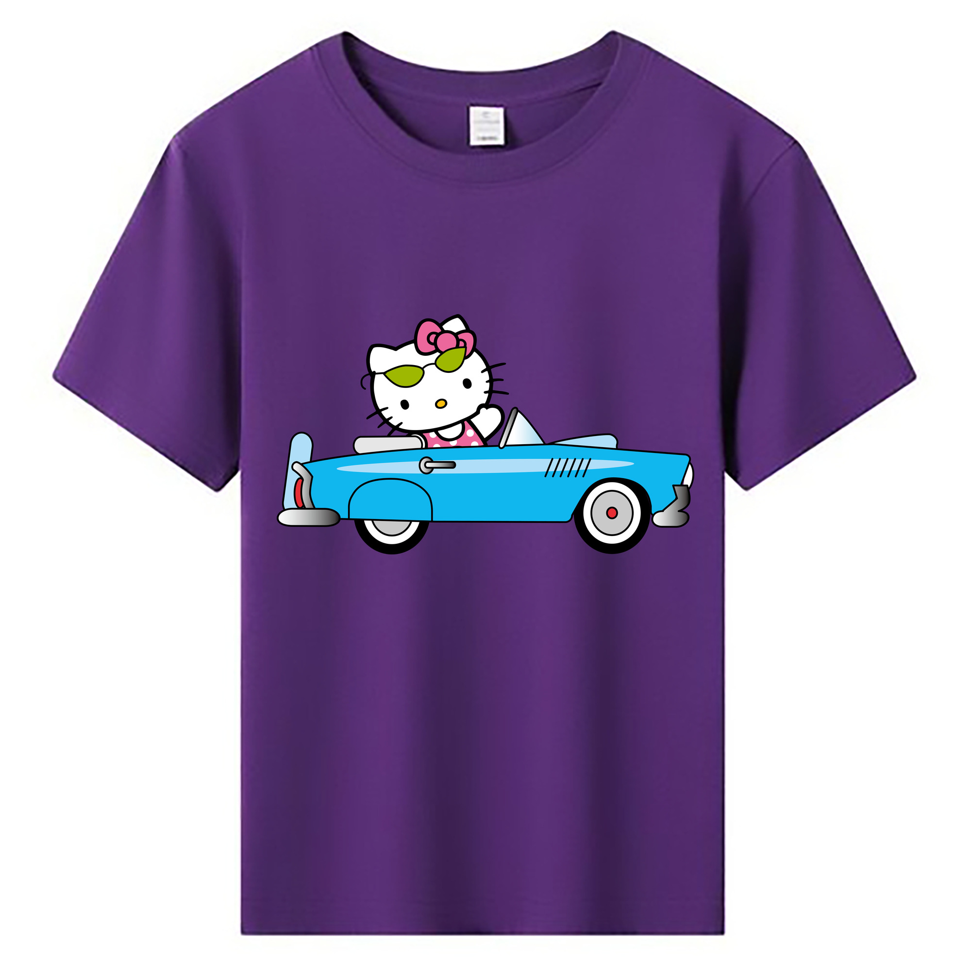 （画像用） Hello Kitty ハローキティ 綿100％キッズTシャツ（フロントプリント）