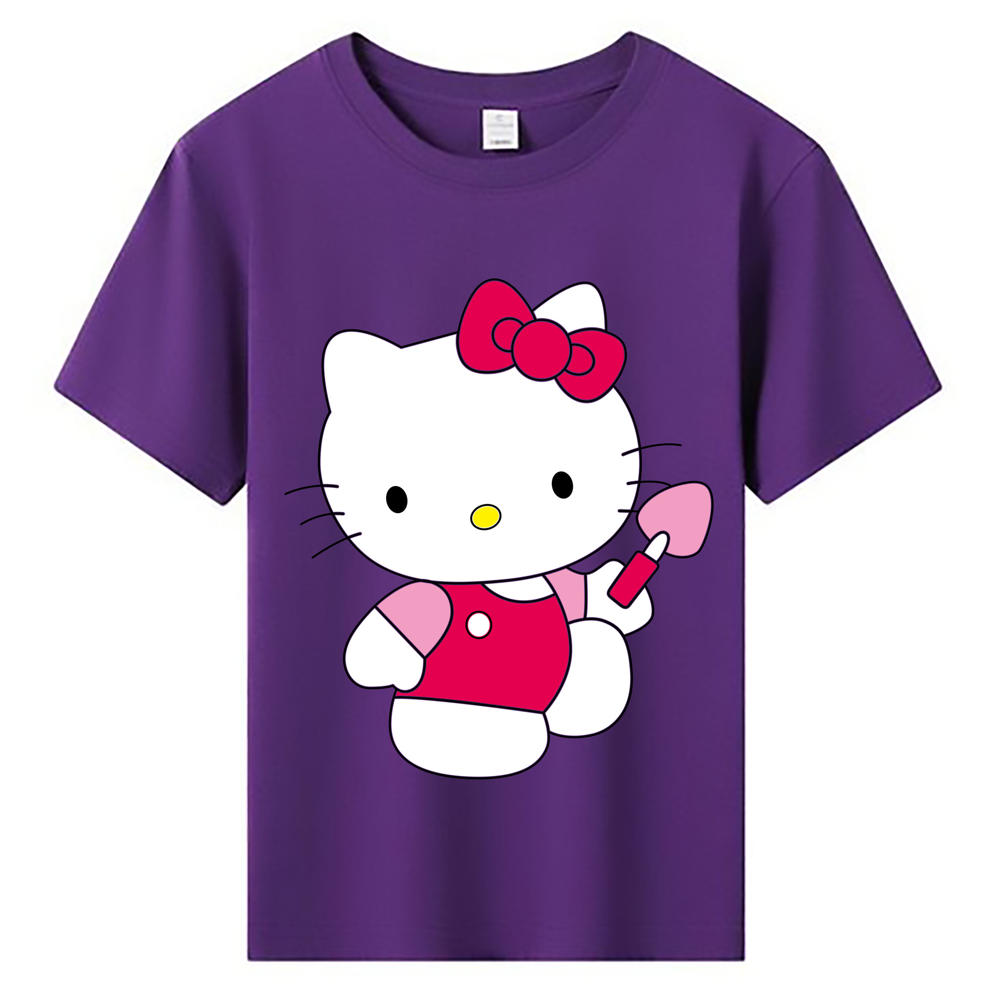 （画像用） Hello Kitty ハローキティ 綿100％キッズTシャツ（フロントプリント）