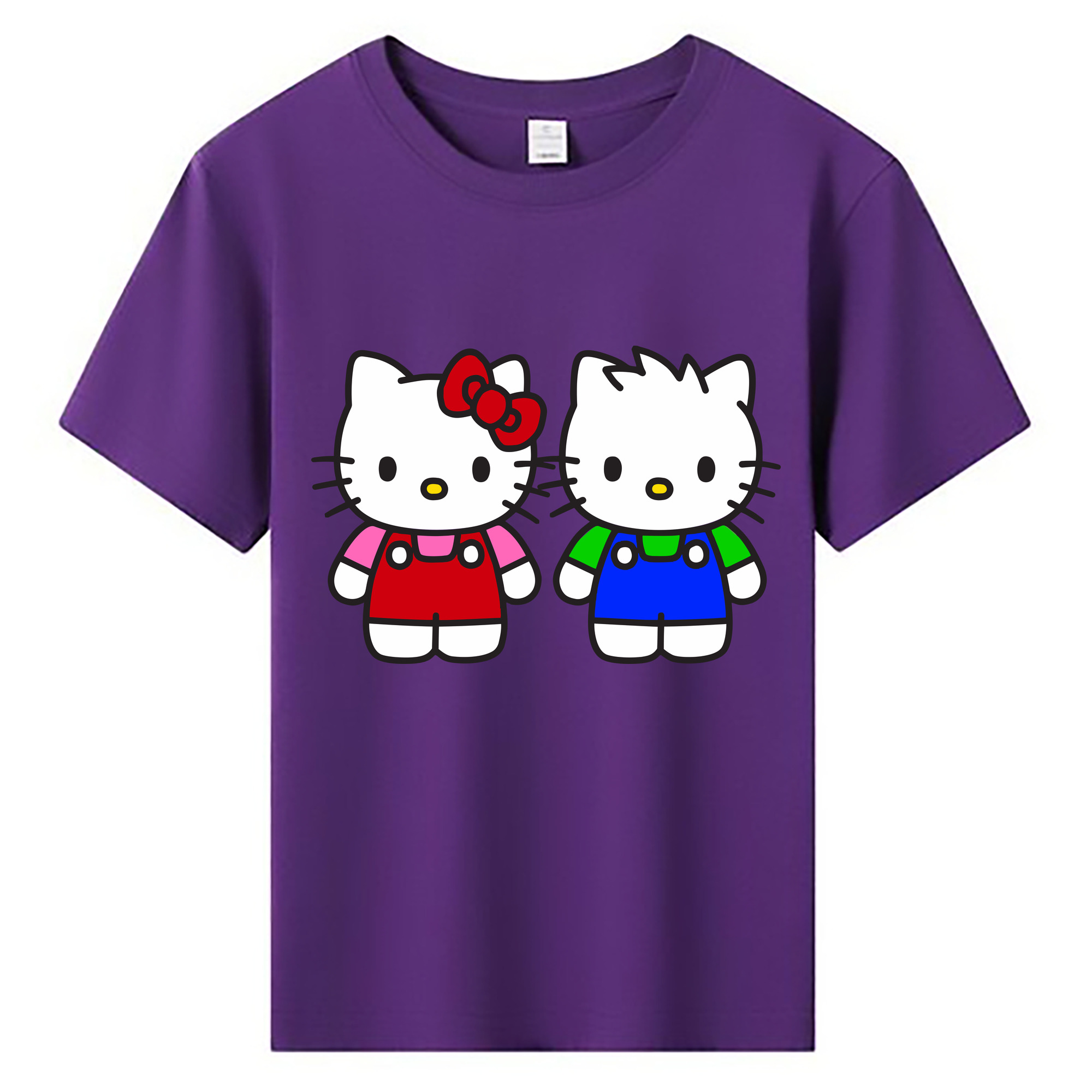 （画像用） Hello Kitty ハローキティ 綿100％キッズTシャツ（フロントプリント）