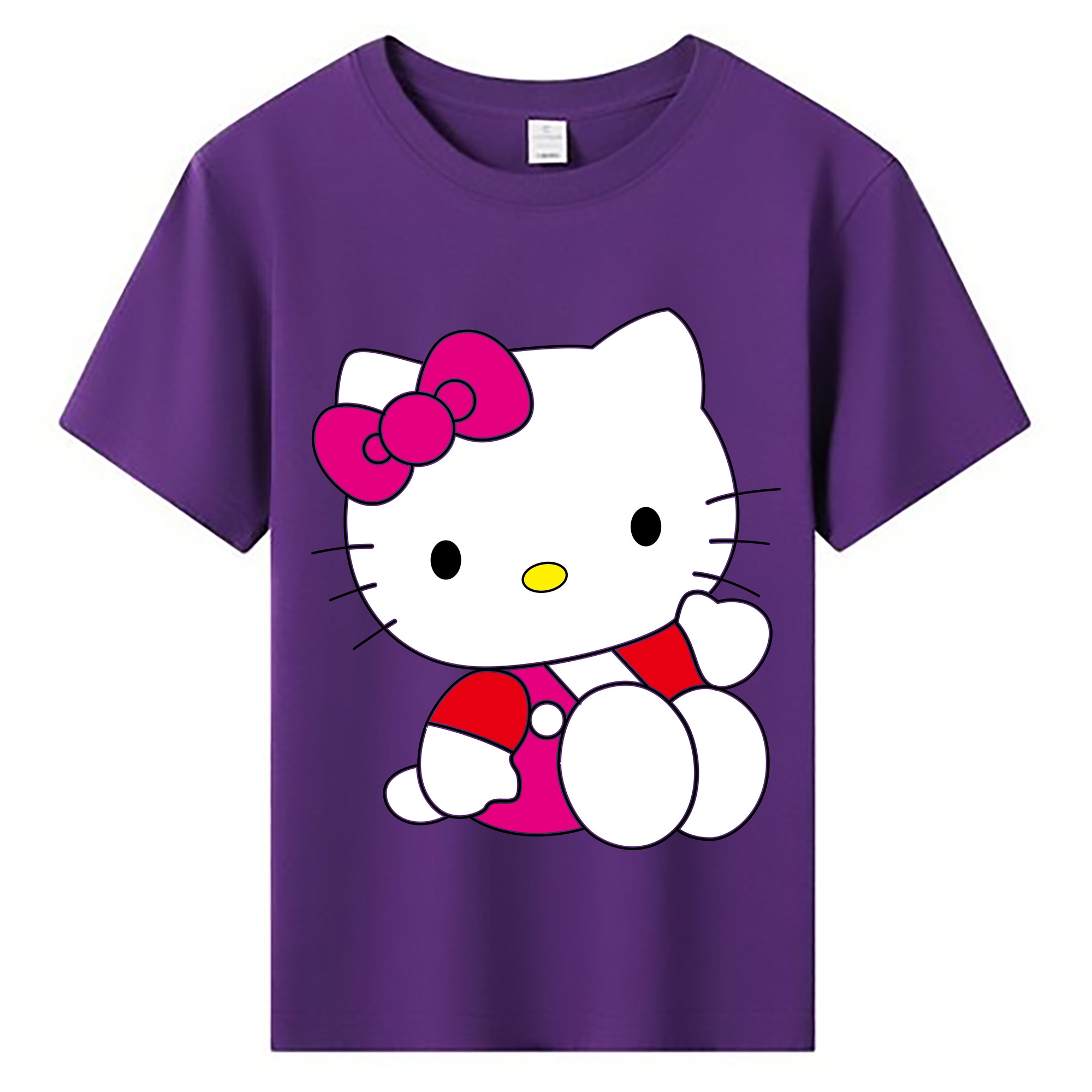 （画像用） Hello Kitty ハローキティ 綿100％キッズTシャツ（フロントプリント）