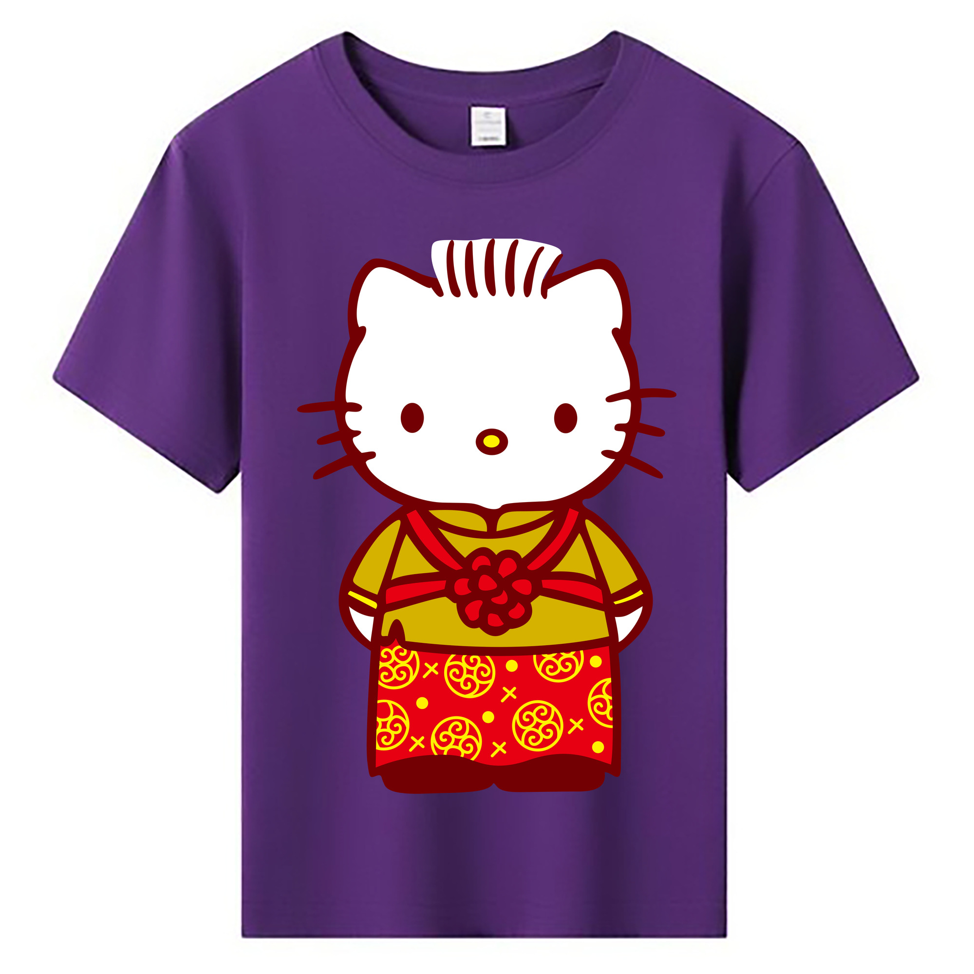 （画像用） Hello Kitty ハローキティ 綿100％キッズTシャツ（フロントプリント）