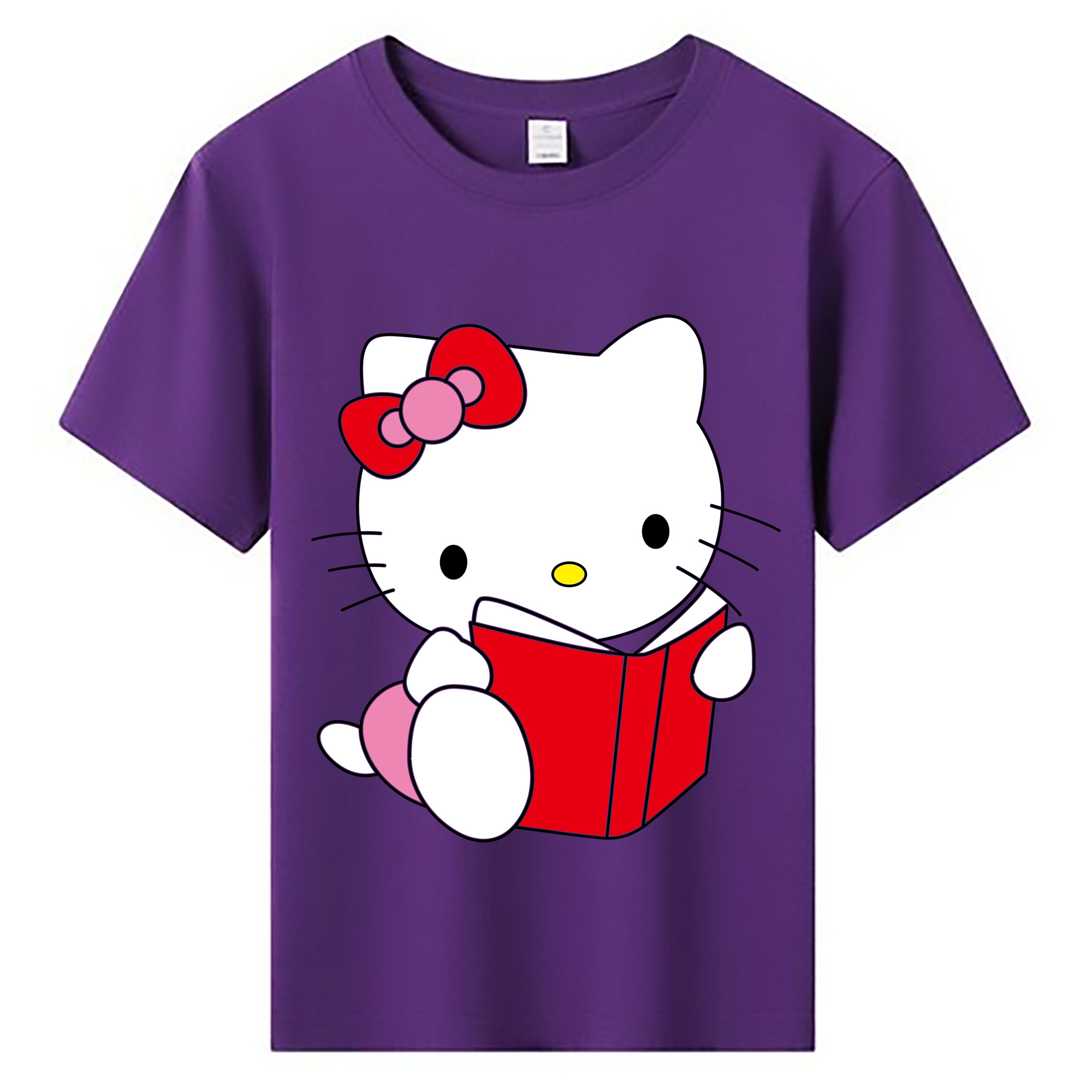 （画像用） Hello Kitty ハローキティ 綿100％キッズTシャツ（フロントプリント）