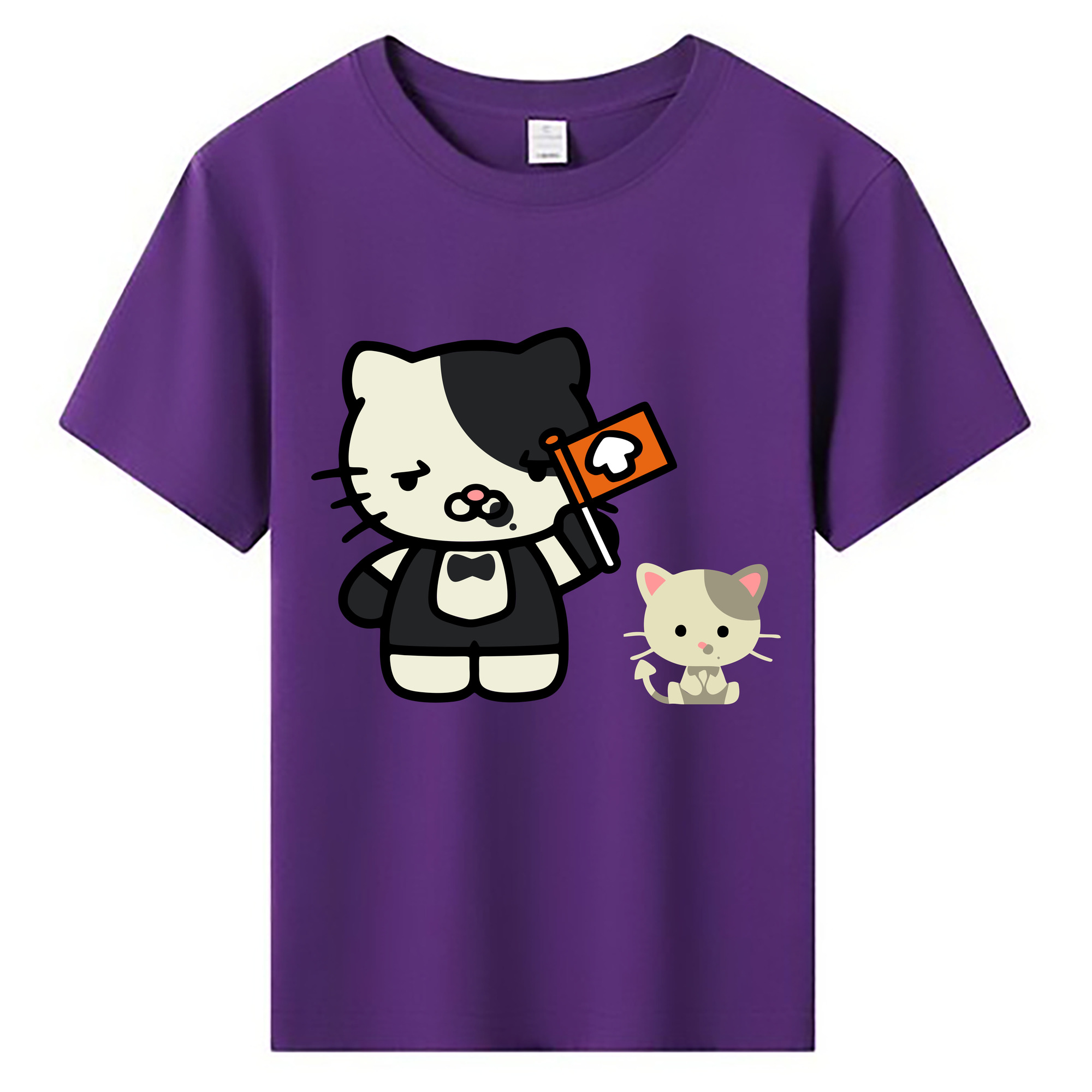 （画像用） Hello Kitty ハローキティ 綿100％キッズTシャツ（フロントプリント）