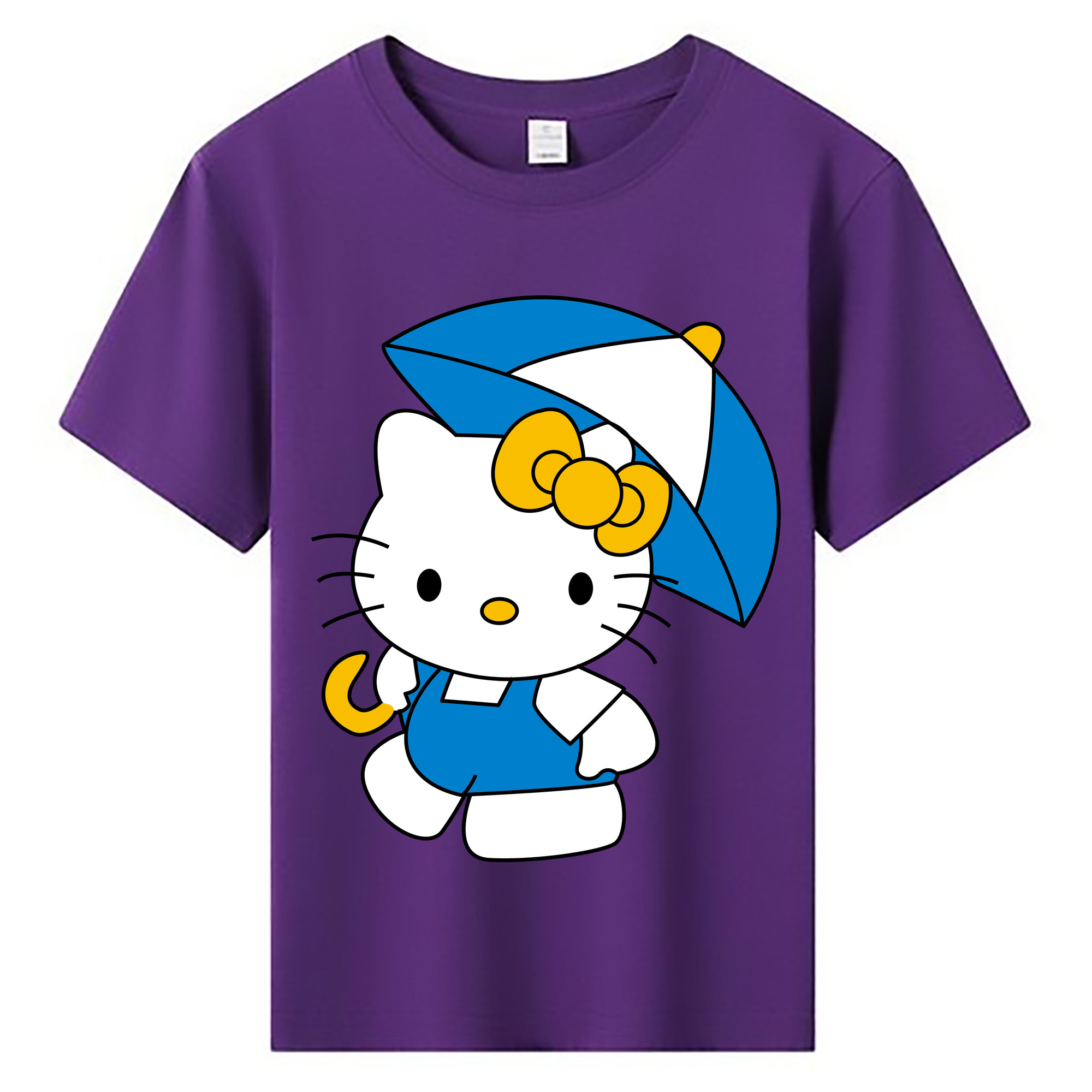 （画像用） Hello Kitty ハローキティ 綿100％キッズTシャツ（フロントプリント）
