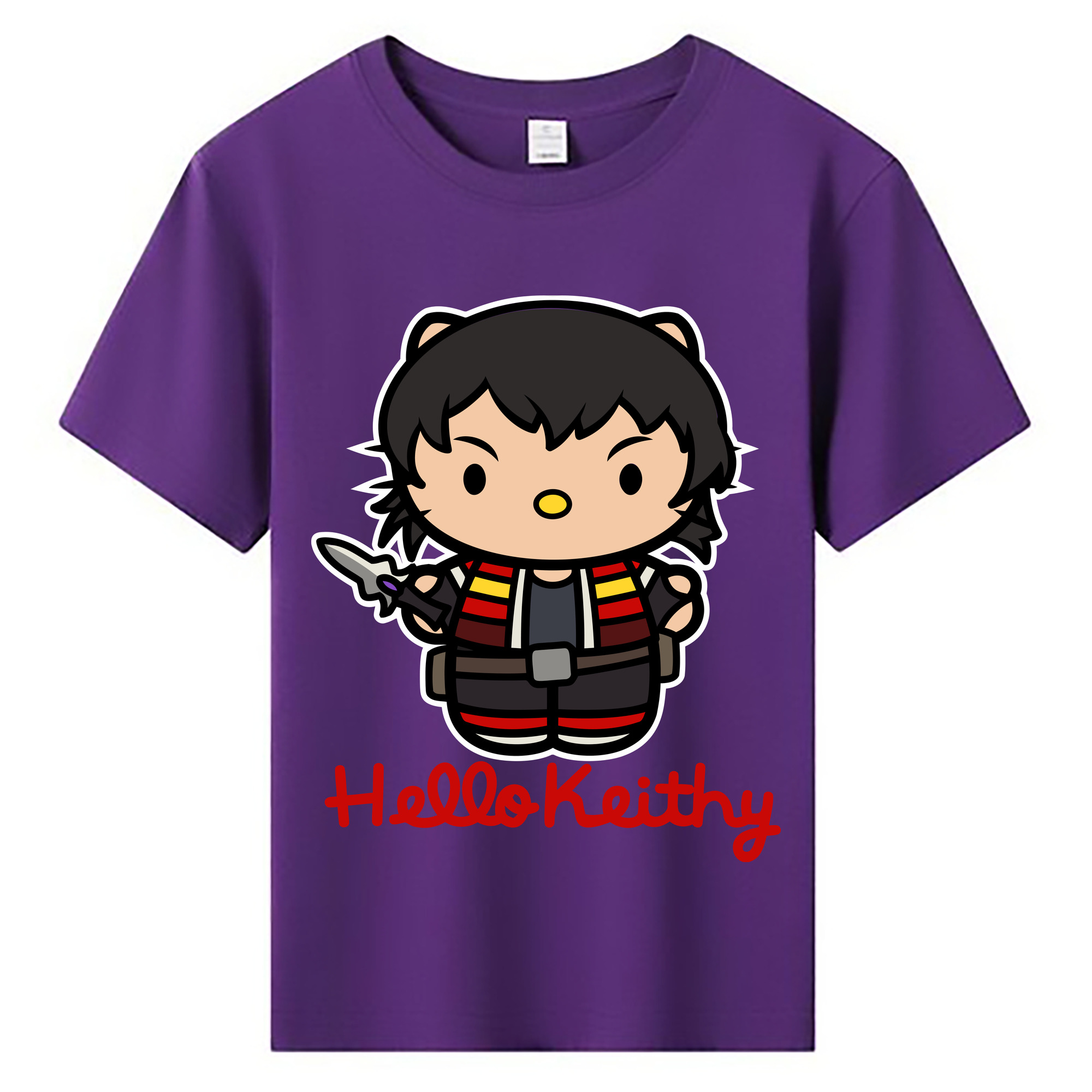 （画像用） Hello Kitty ハローキティ 綿100％キッズTシャツ（フロントプリント）