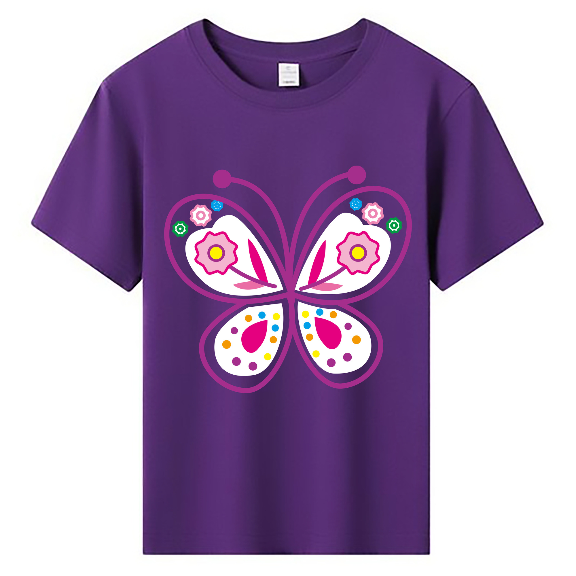 （画像用） Hello Kitty ハローキティ 綿100％キッズTシャツ（フロントプリント）