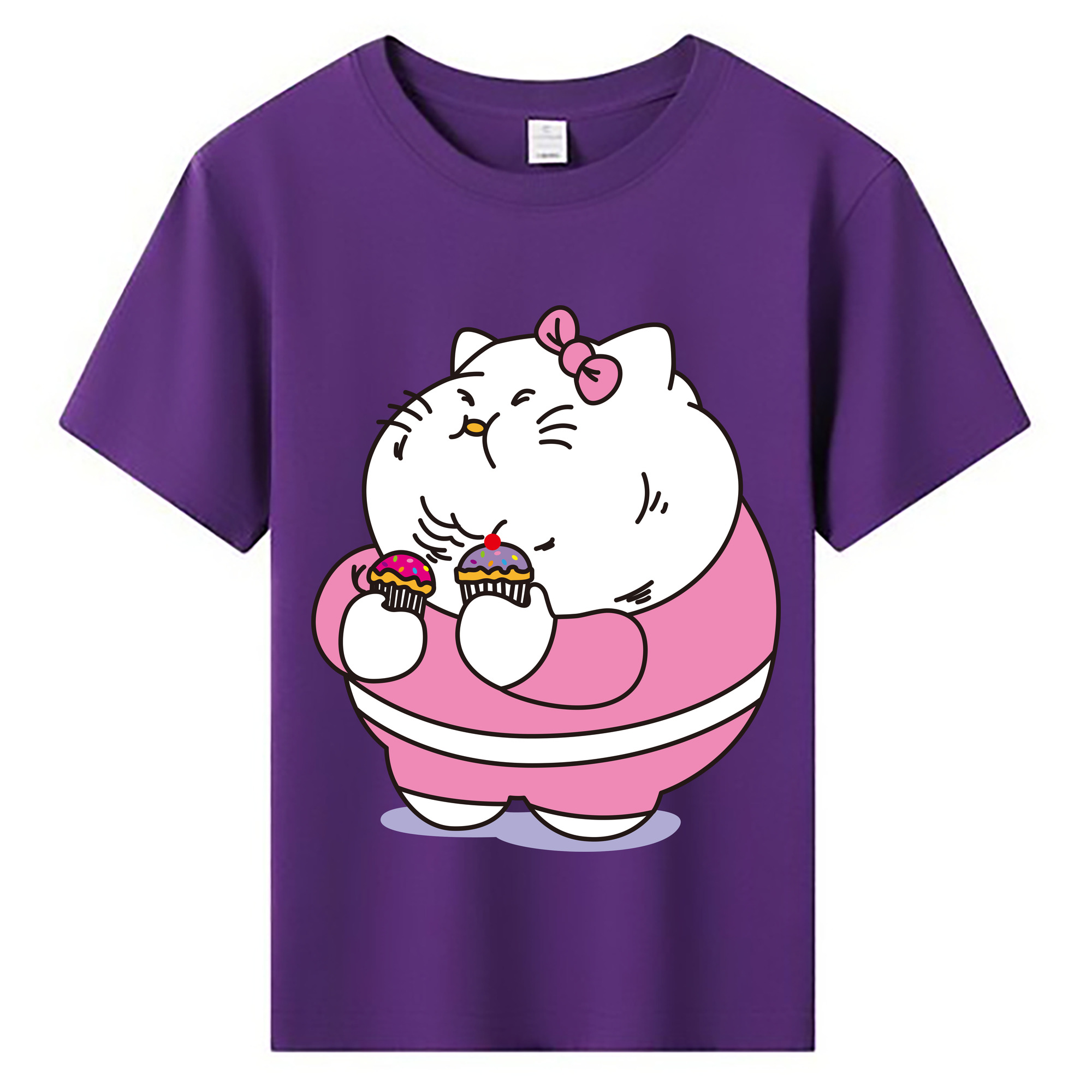（画像用） Hello Kitty ハローキティ 綿100％キッズTシャツ（フロントプリント）