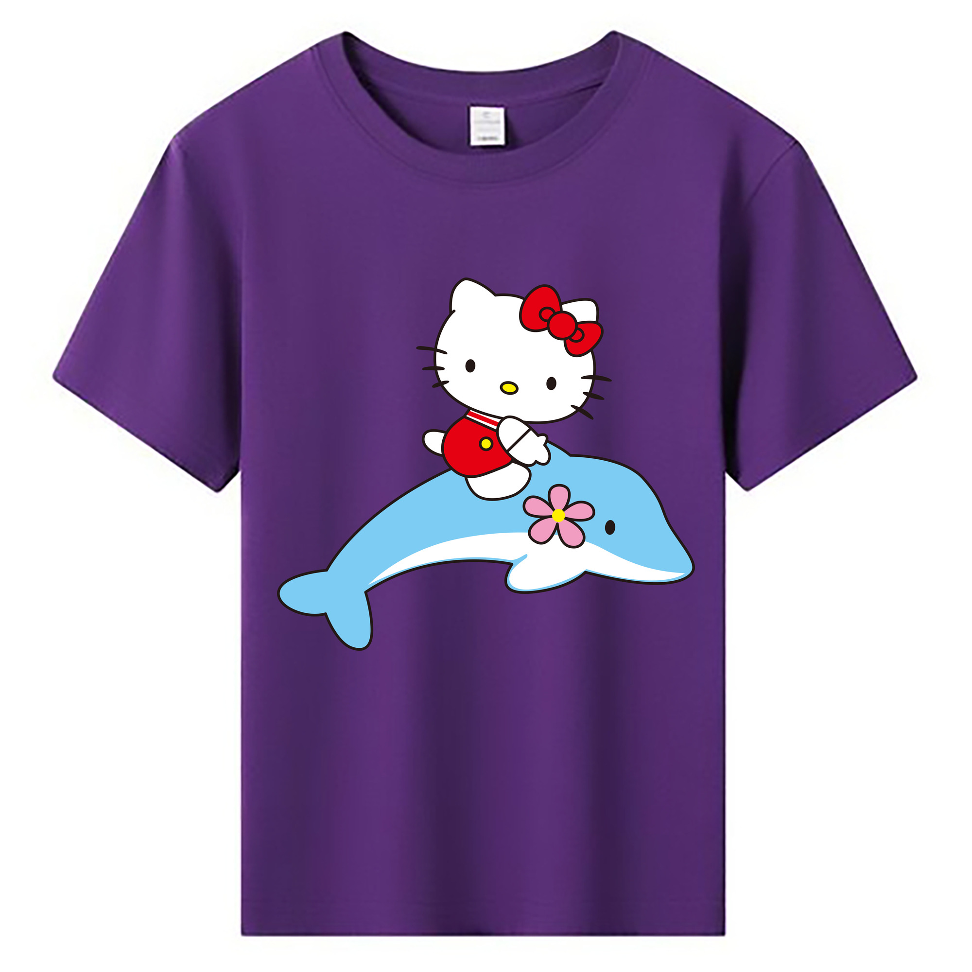 （画像用） Hello Kitty ハローキティ 綿100％キッズTシャツ（フロントプリント）