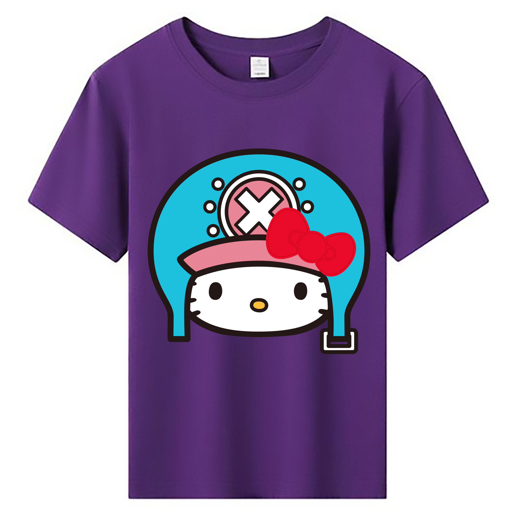 （画像用） Hello Kitty ハローキティ 綿100％キッズTシャツ（フロントプリント）