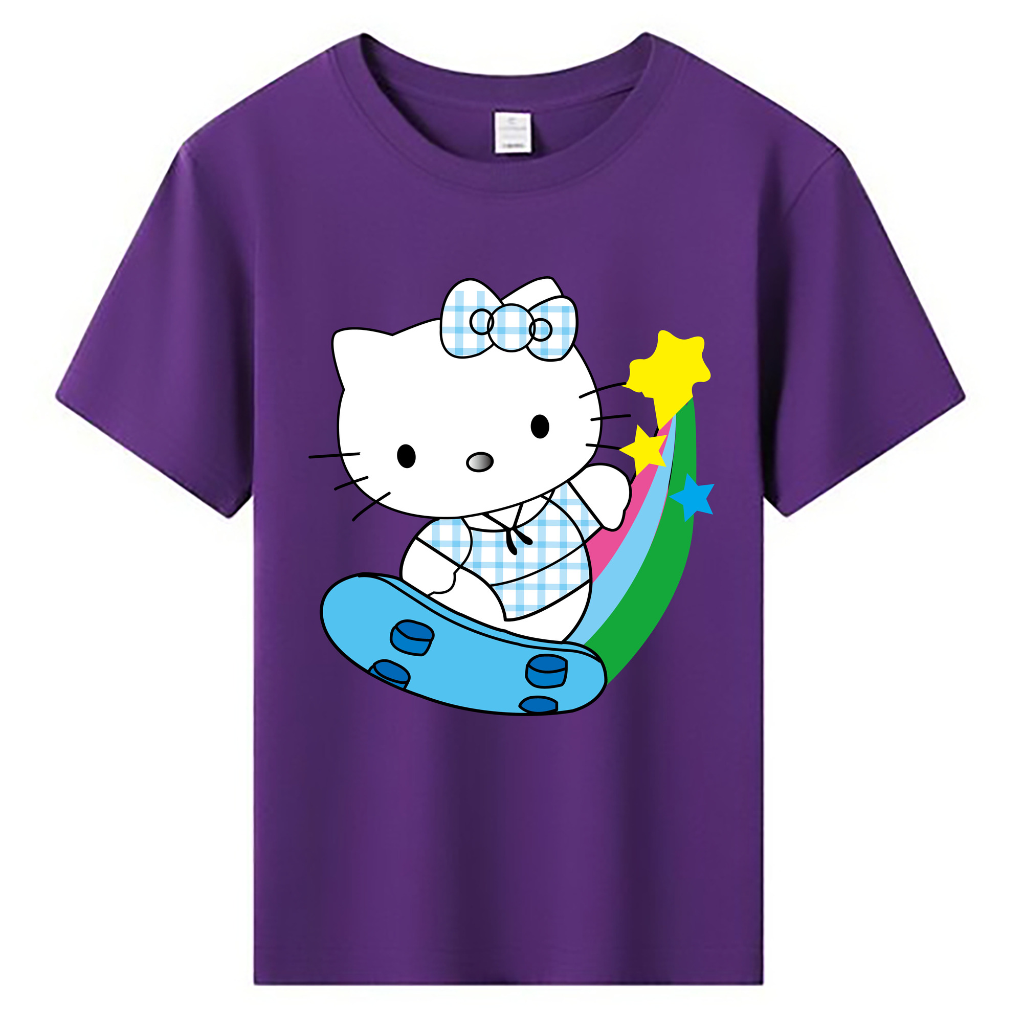 （画像用） Hello Kitty ハローキティ 綿100％キッズTシャツ（フロントプリント）