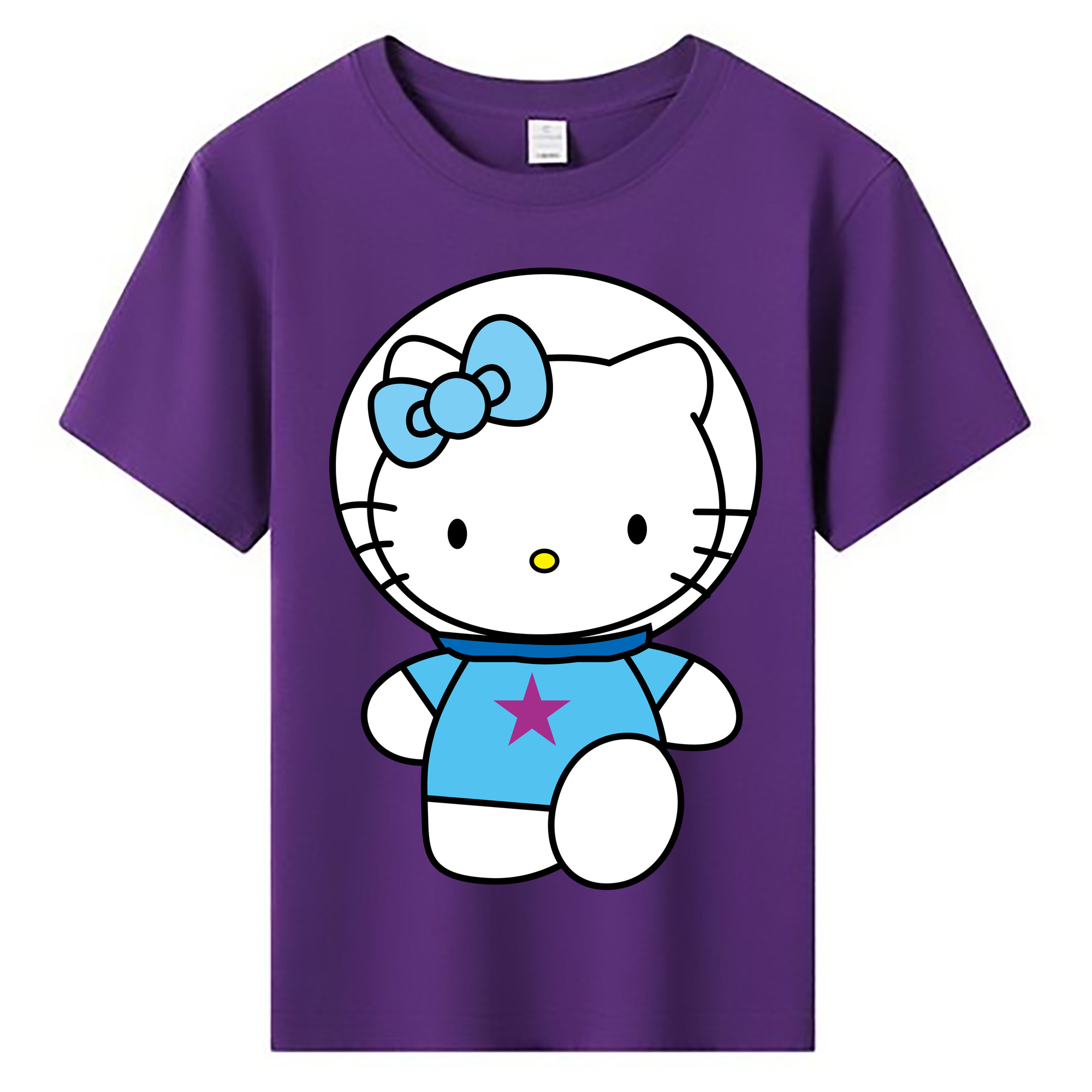 （画像用） Hello Kitty ハローキティ 綿100％キッズTシャツ（フロントプリント）