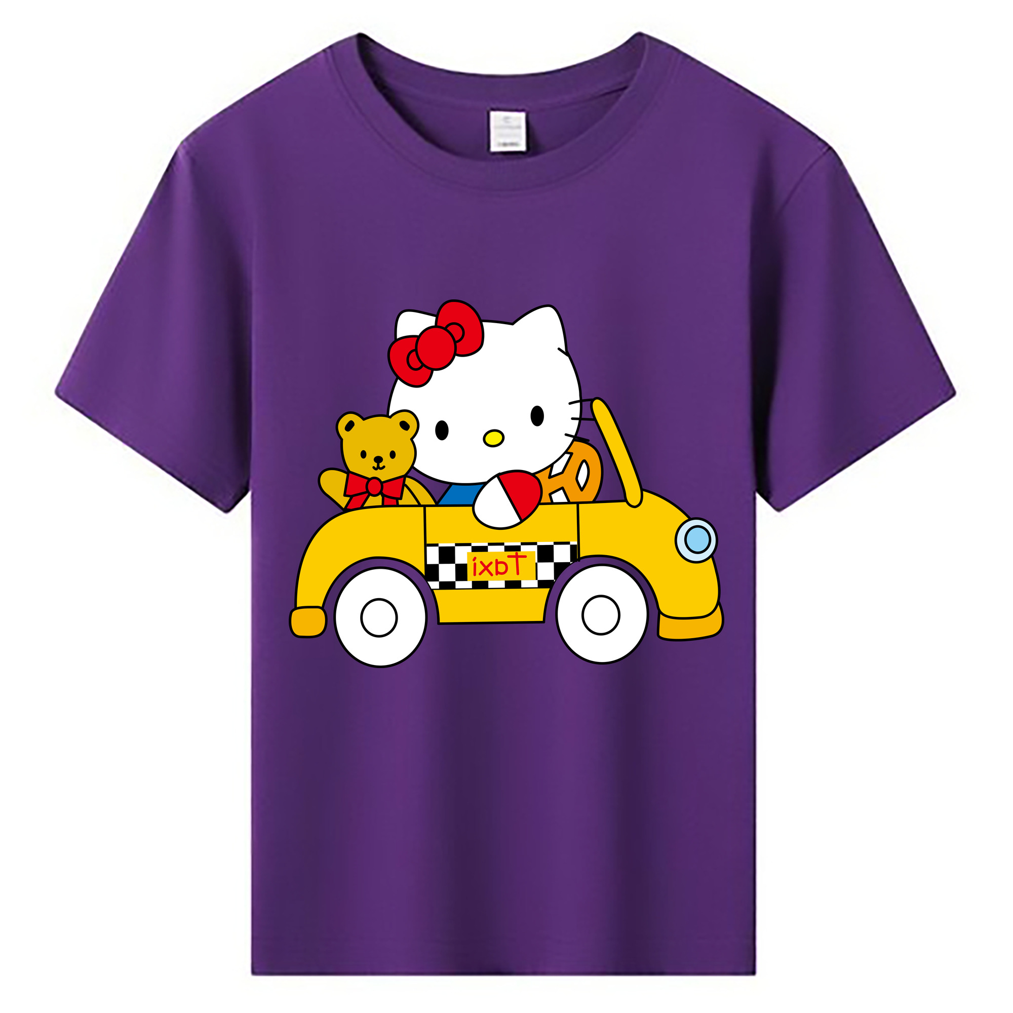 （画像用） Hello Kitty ハローキティ 綿100％キッズTシャツ（フロントプリント）