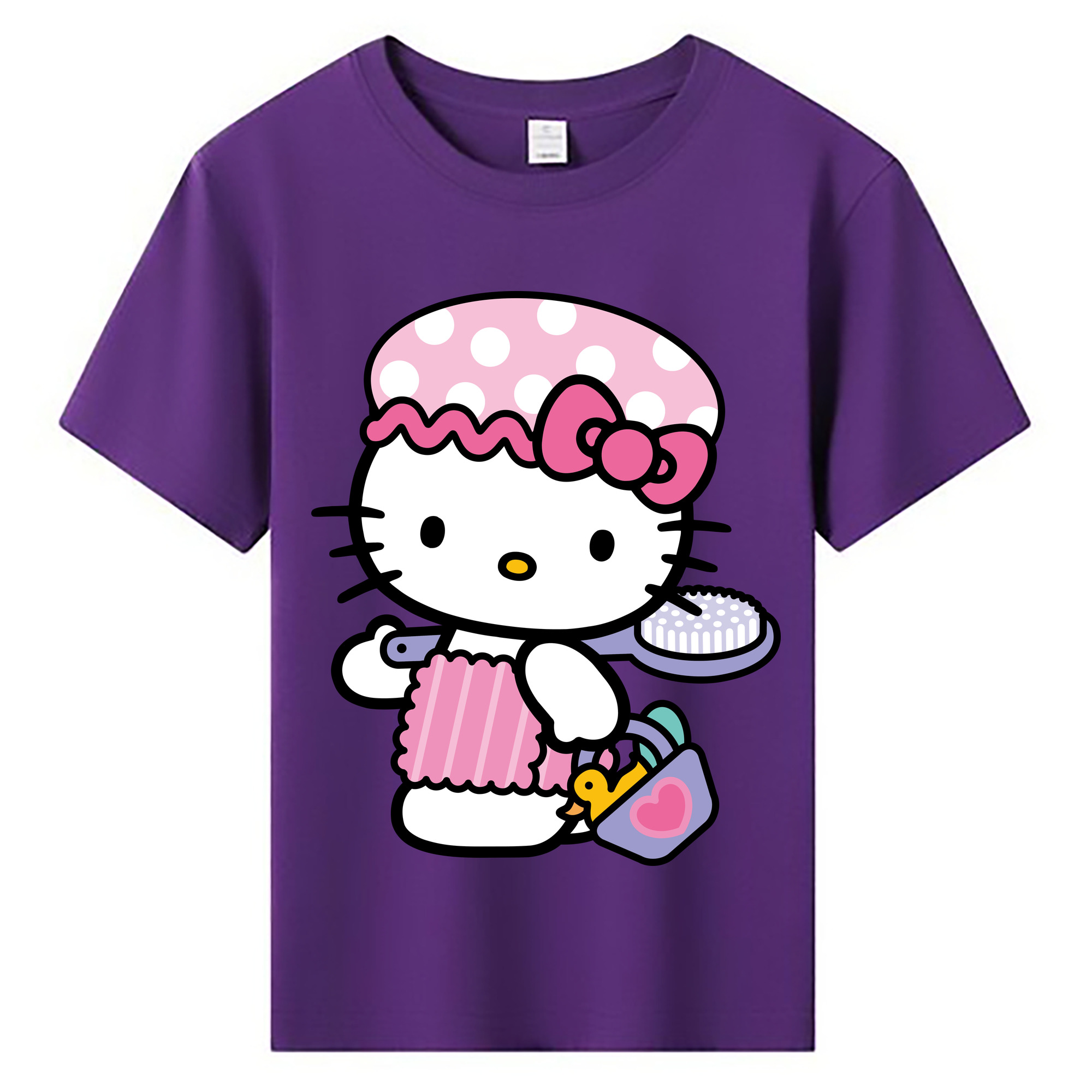 （画像用） Hello Kitty ハローキティ 綿100％キッズTシャツ（フロントプリント）