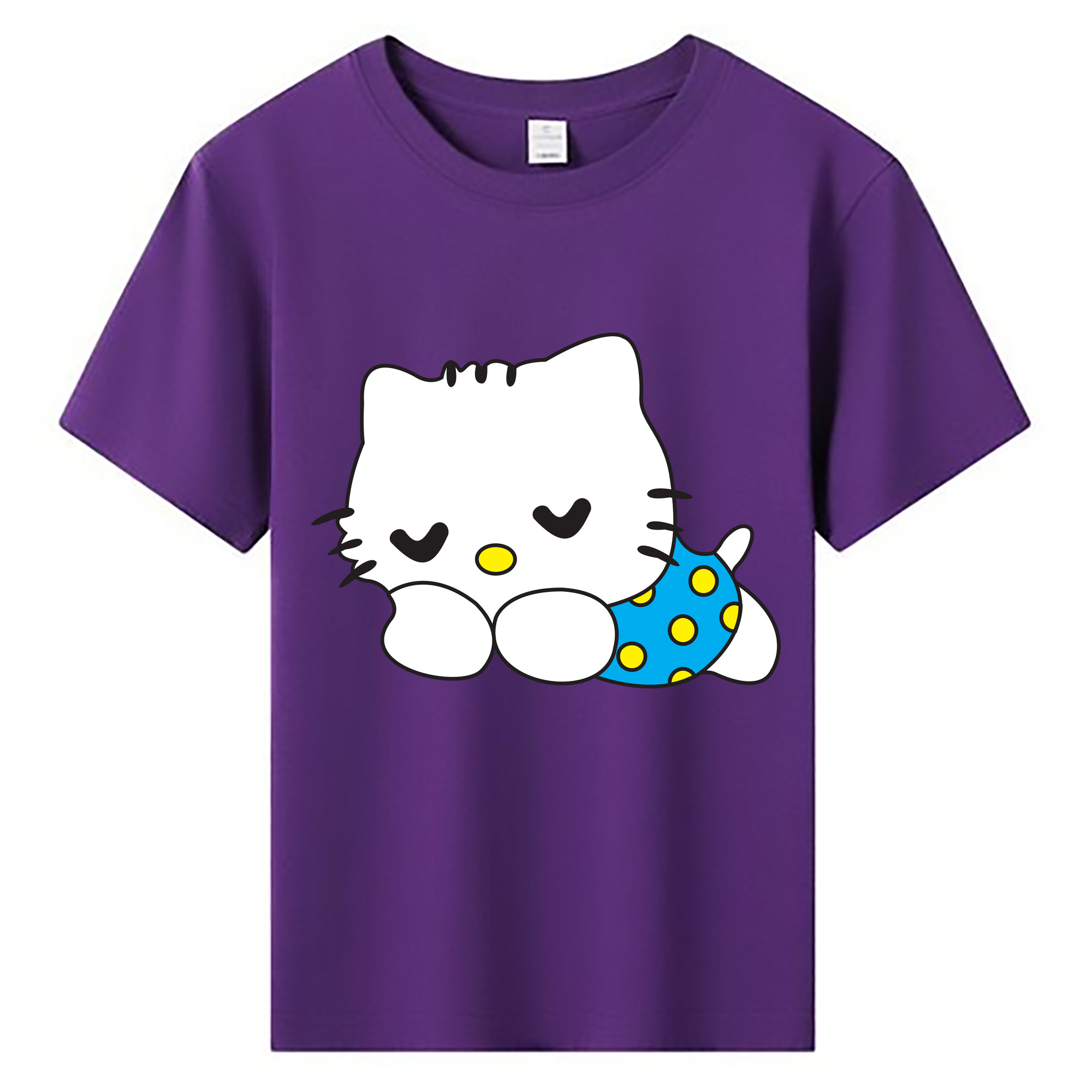 （画像用） Hello Kitty ハローキティ 綿100％キッズTシャツ（フロントプリント）