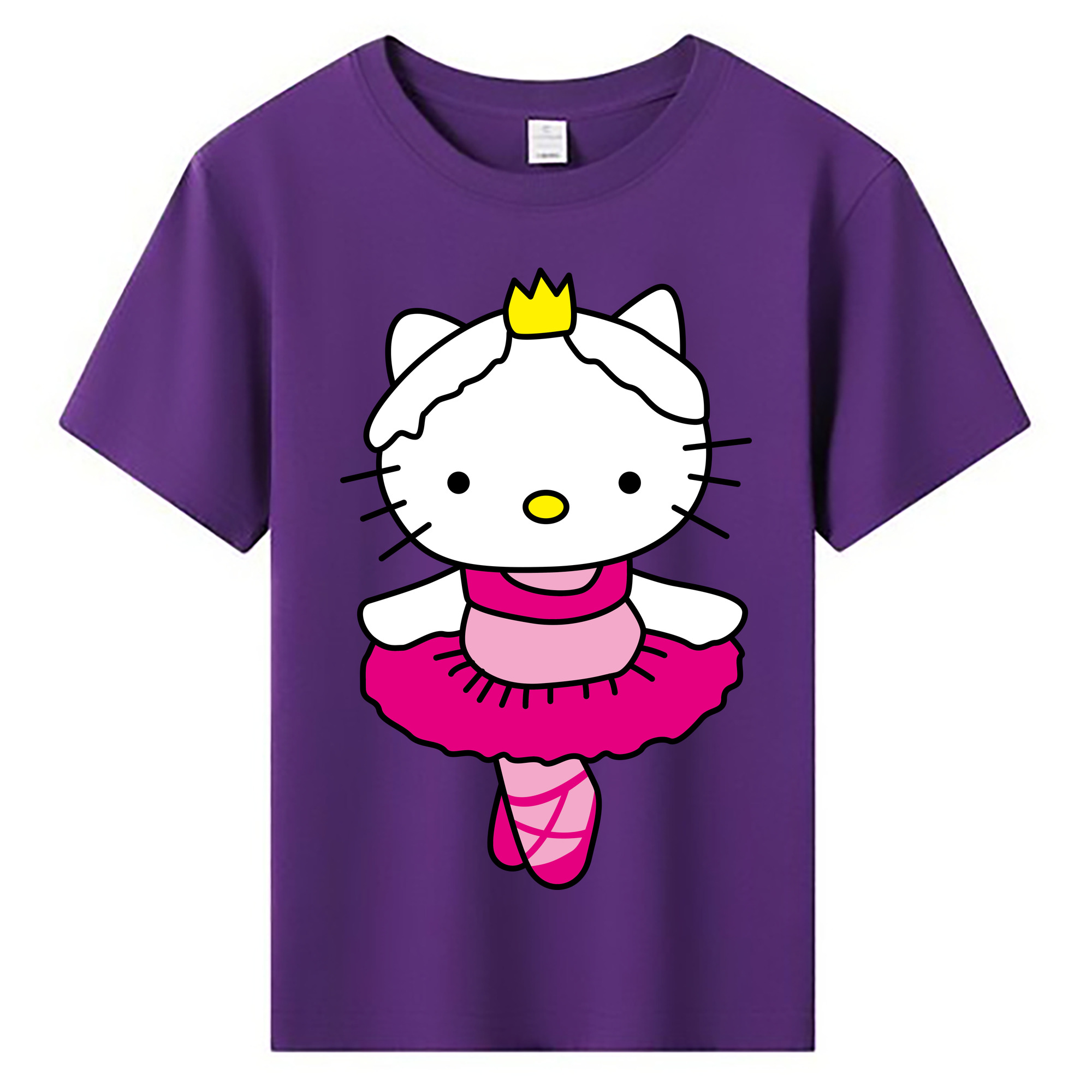 （画像用） Hello Kitty ハローキティ 綿100％キッズTシャツ（フロントプリント）
