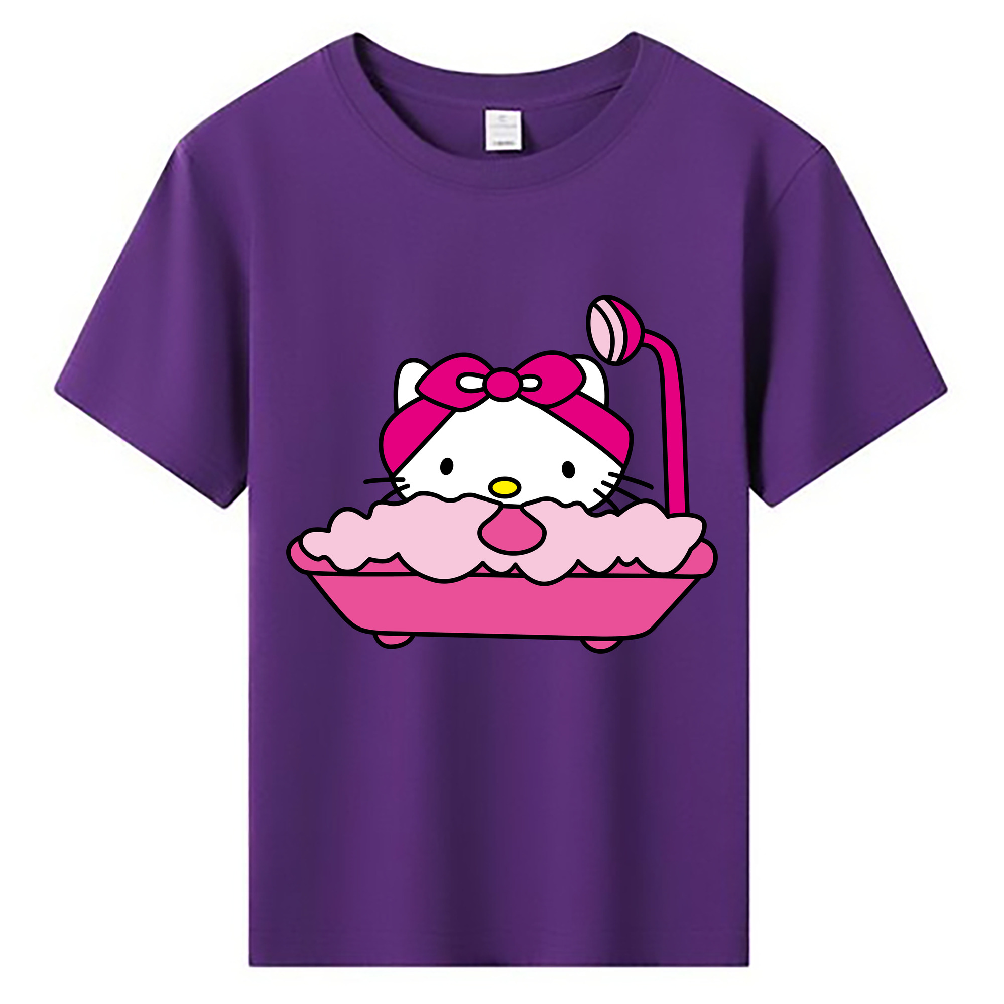 （画像用） Hello Kitty ハローキティ 綿100％キッズTシャツ（フロントプリント）