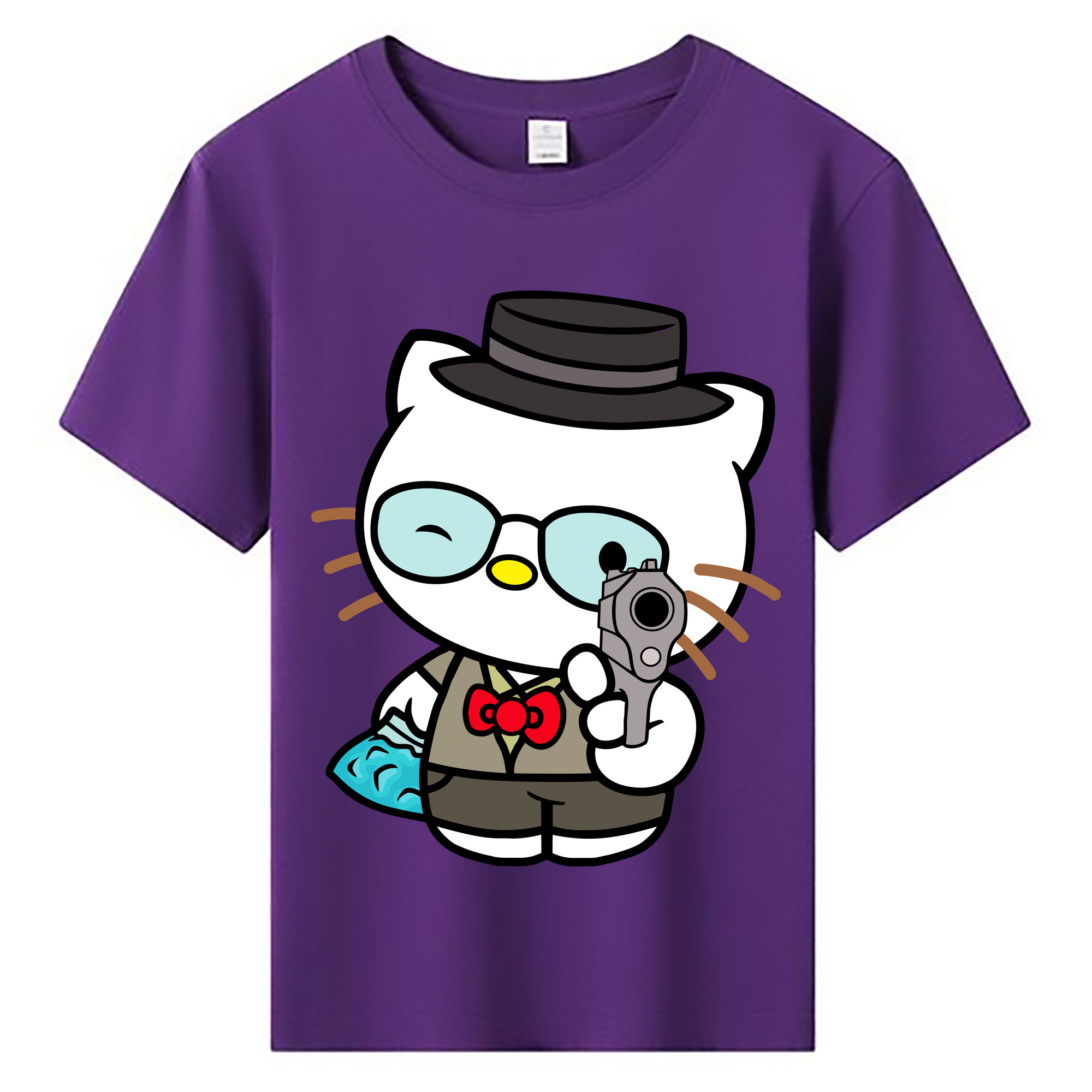 （画像用） Hello Kitty ハローキティ 綿100％キッズTシャツ（フロントプリント）